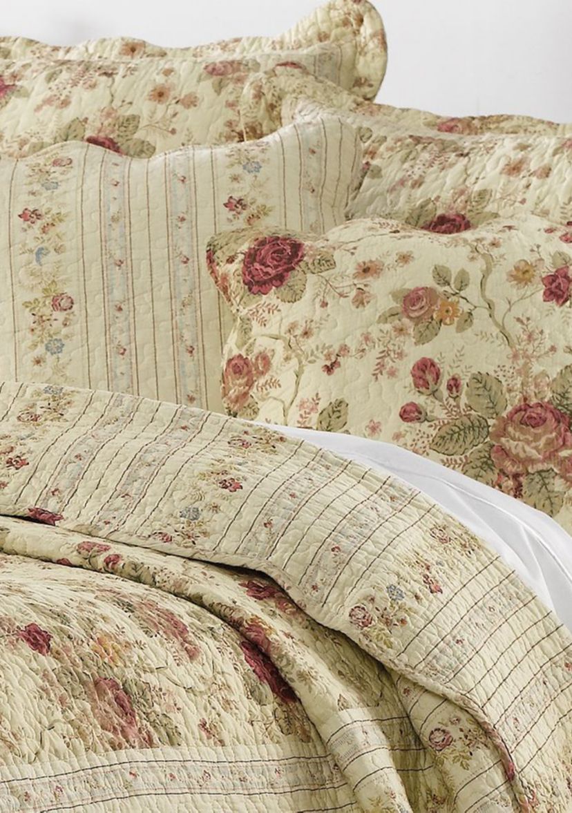 Antique Rose Decorative Pillow Pair