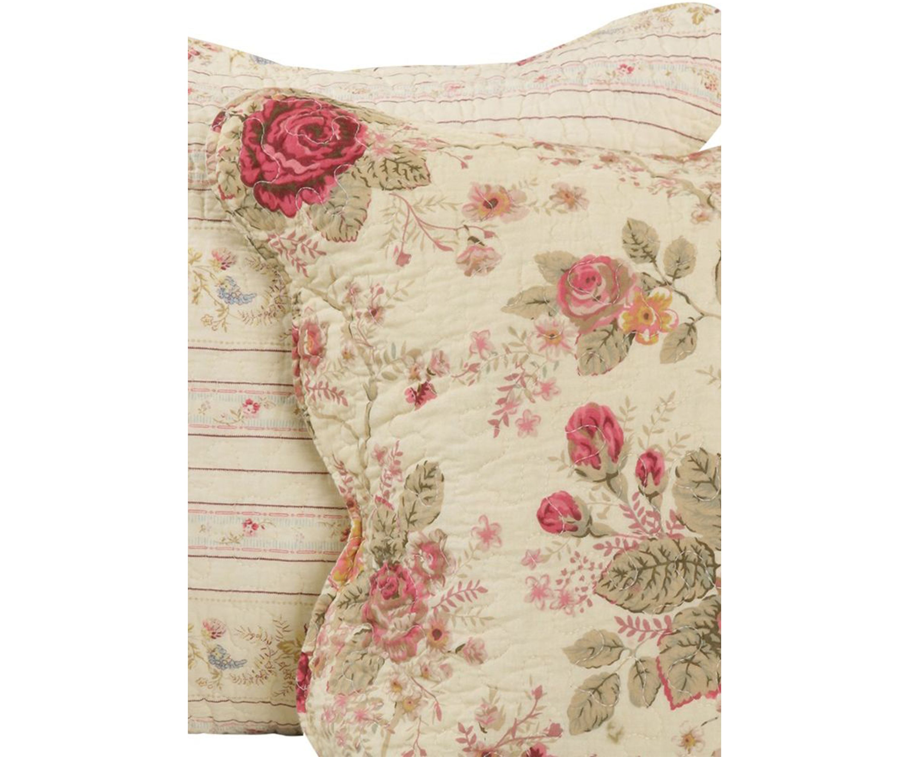 Antique Rose Decorative Pillow Pair