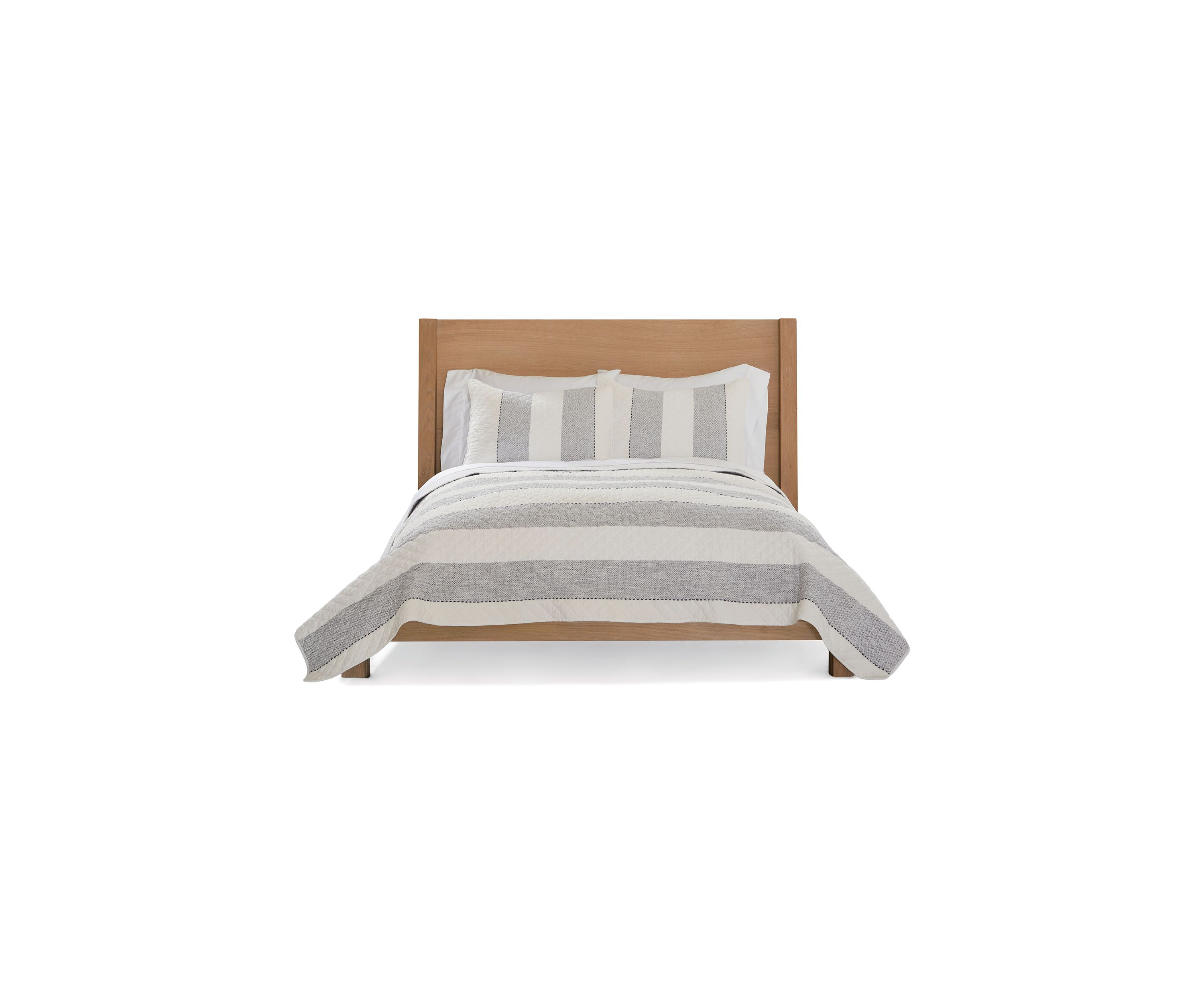 Mix Media Stripe 3 Piece Quilt Set