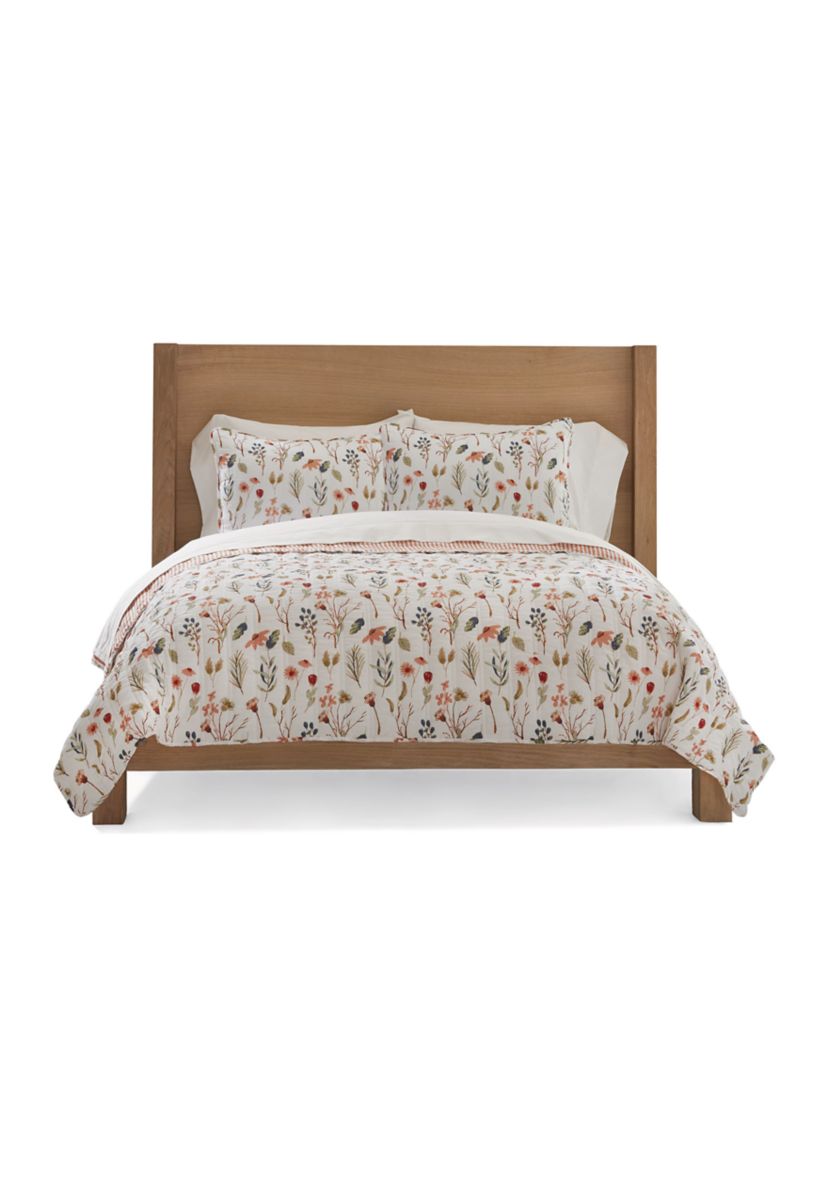 3-Piece Floral Meadow Quilt Set