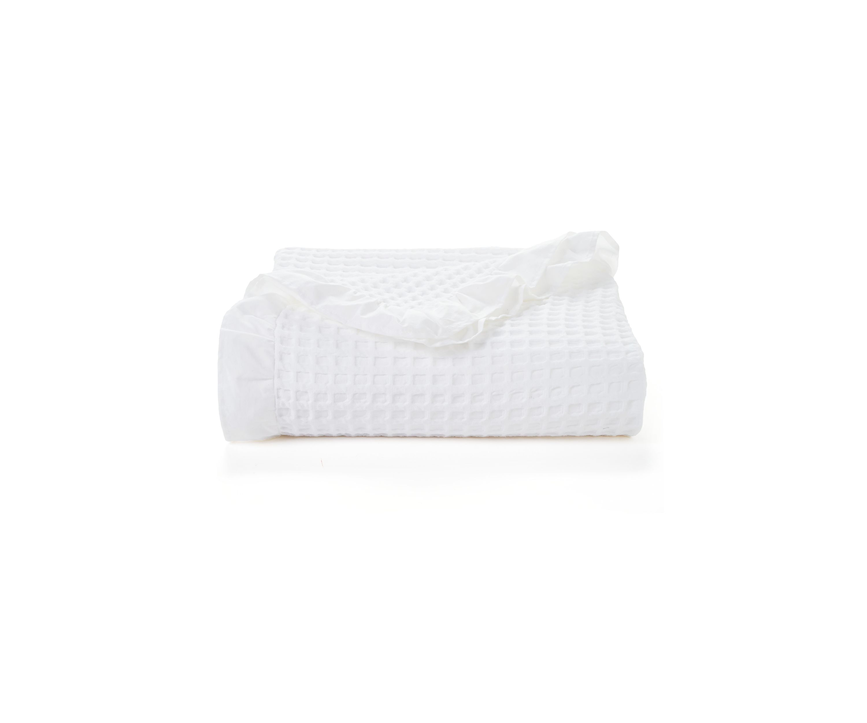 Ruffled Waffle Blanket