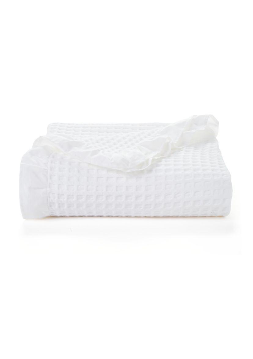 Ruffled Waffle Blanket
