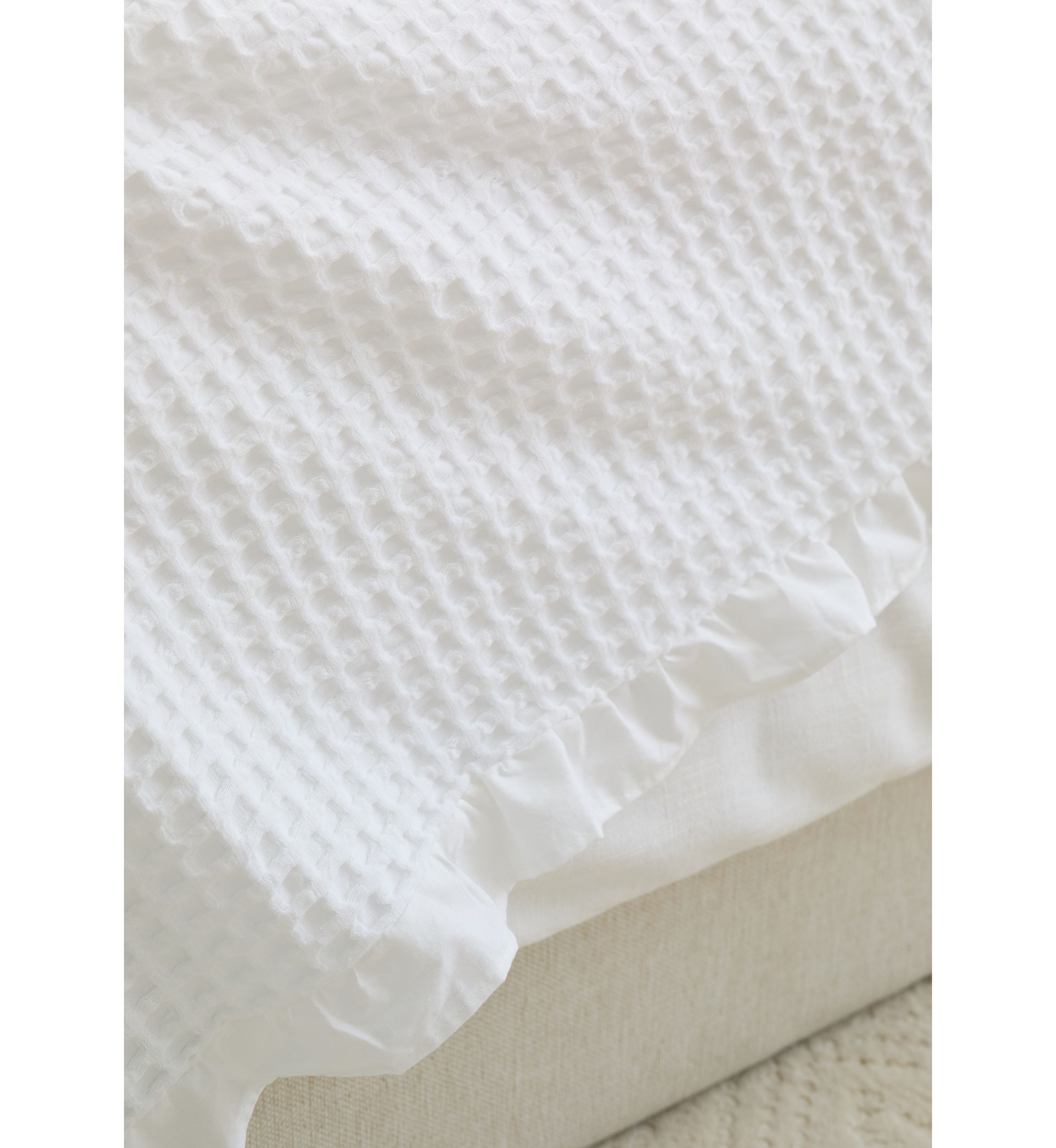 Ruffled Waffle Blanket