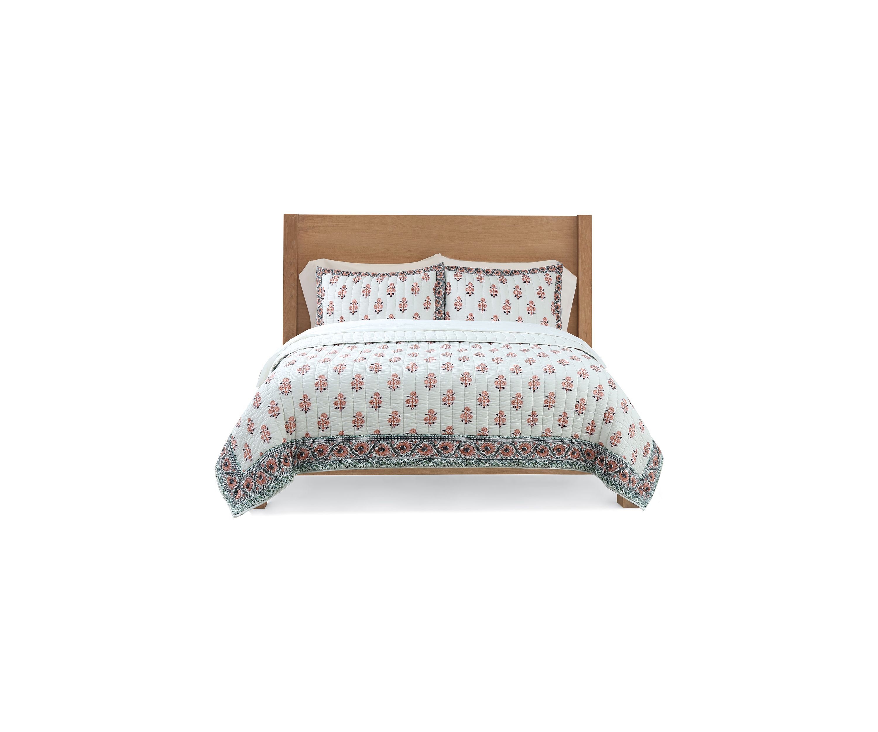 Border Printed Quilt Set