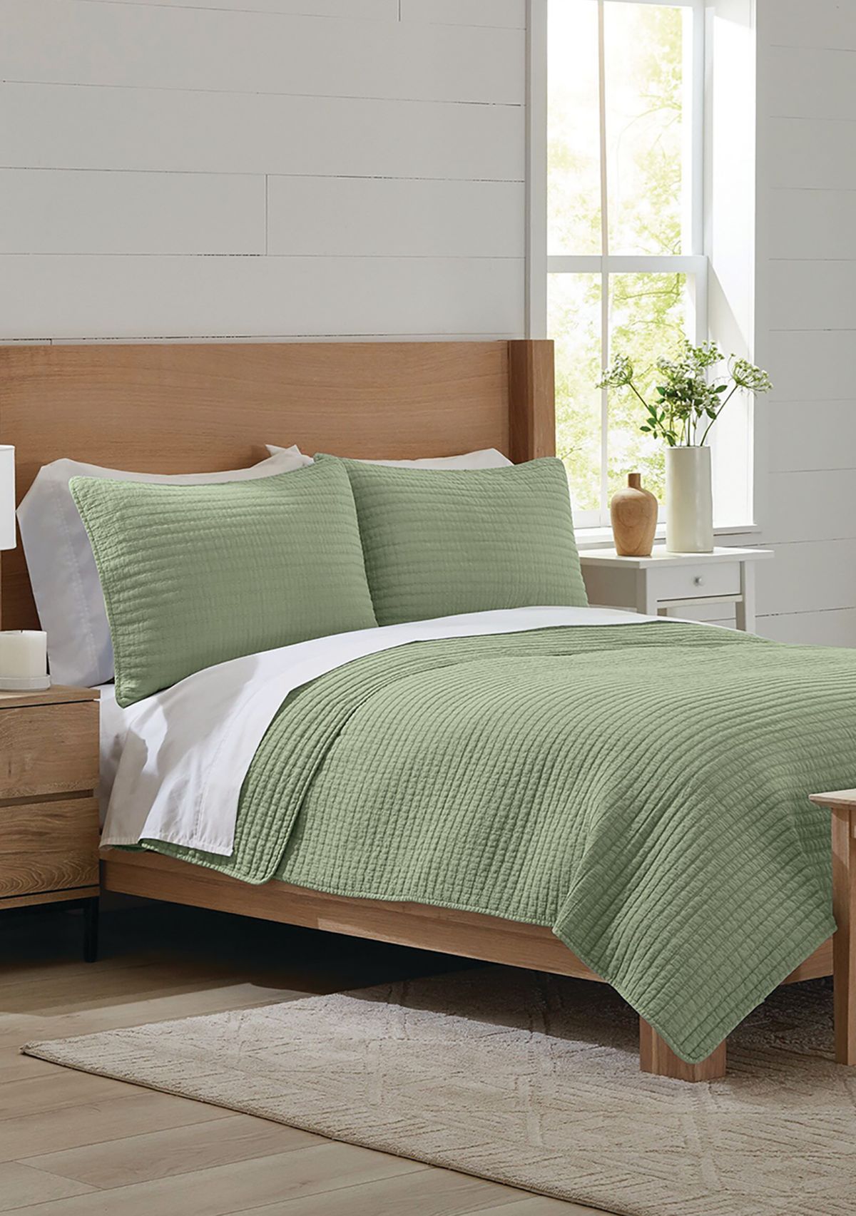 3-Piece Stonewash Quilt Set 