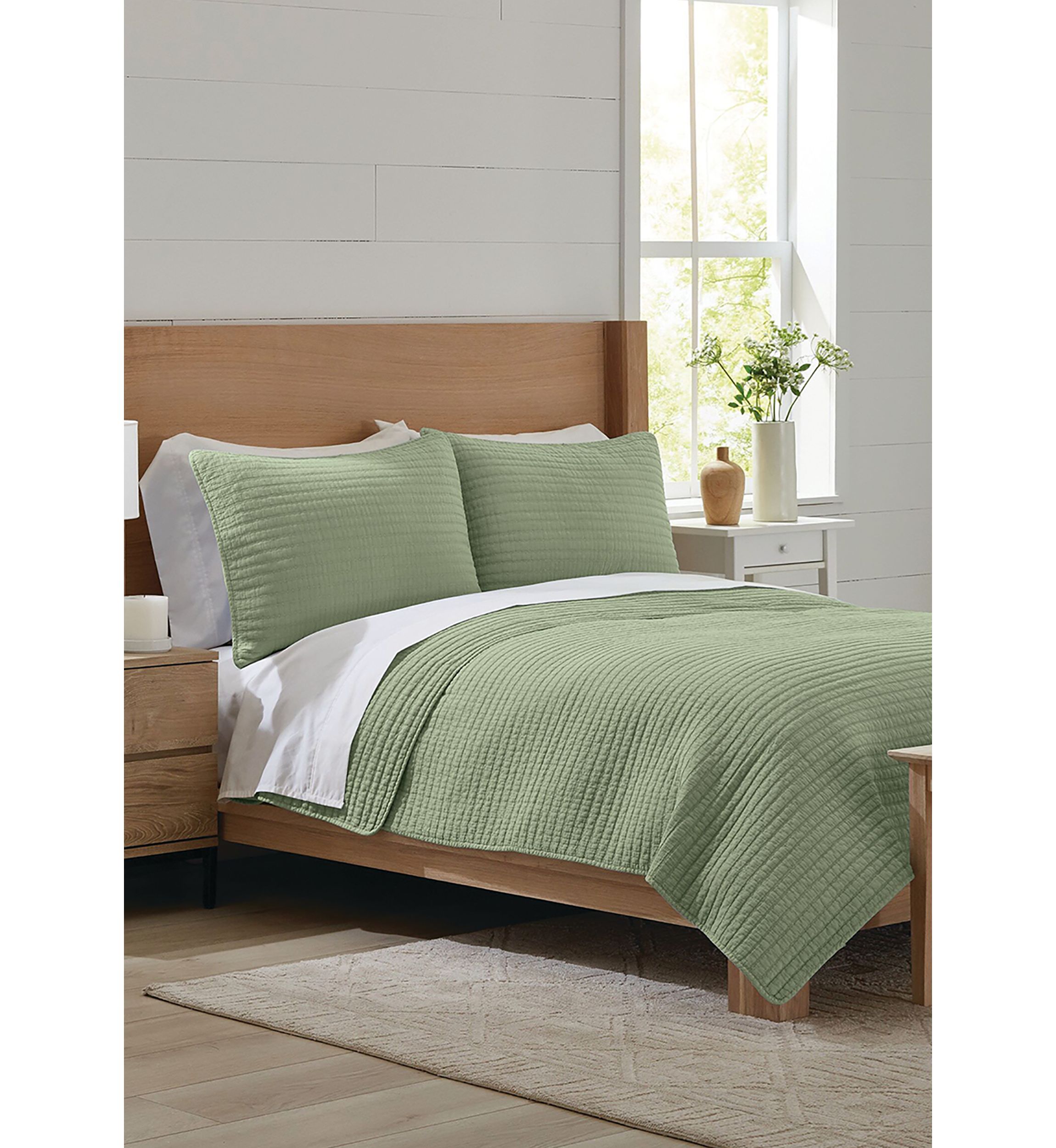 3-Piece Stonewash Quilt Set 