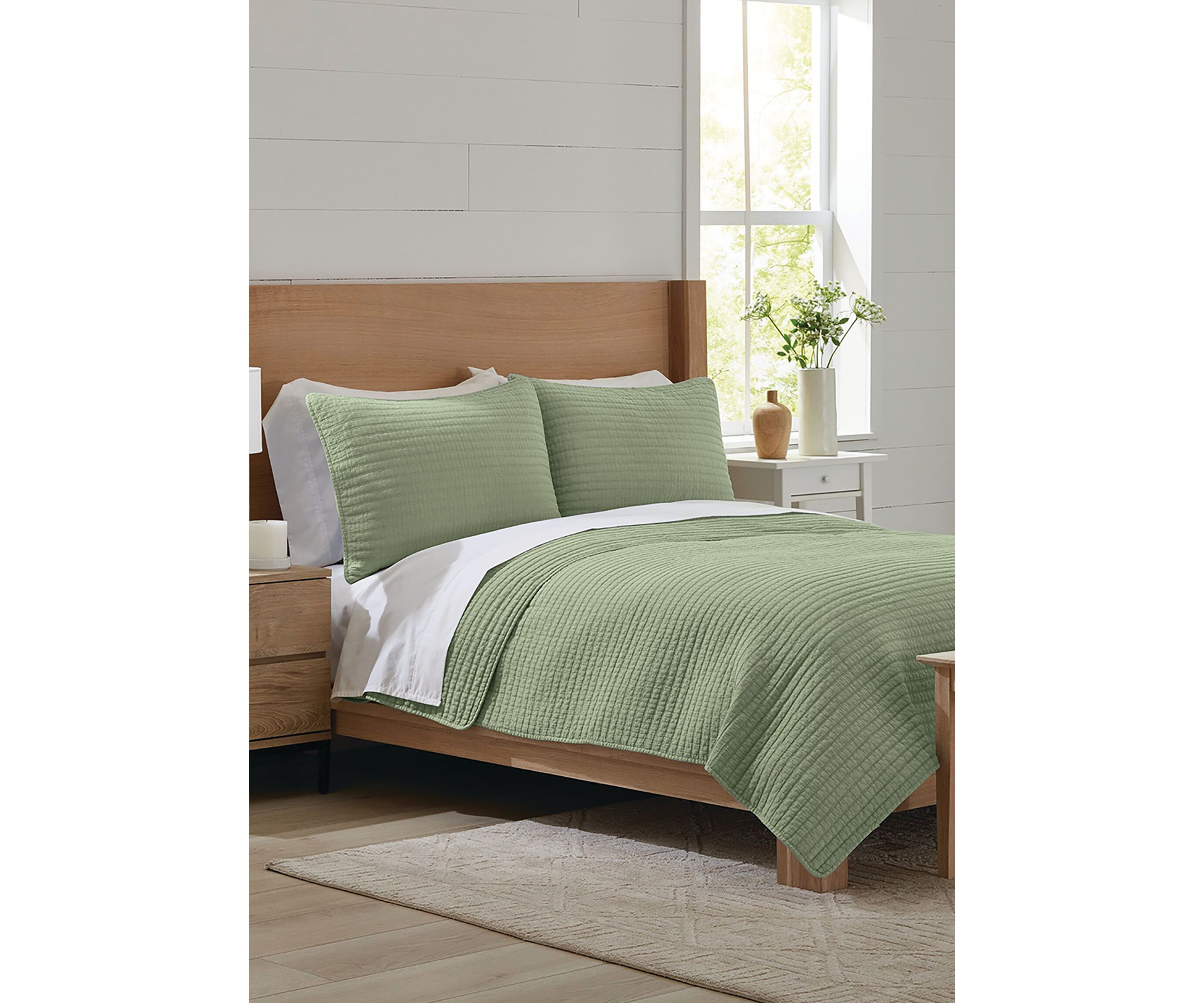 3-Piece Stonewash Quilt Set 
