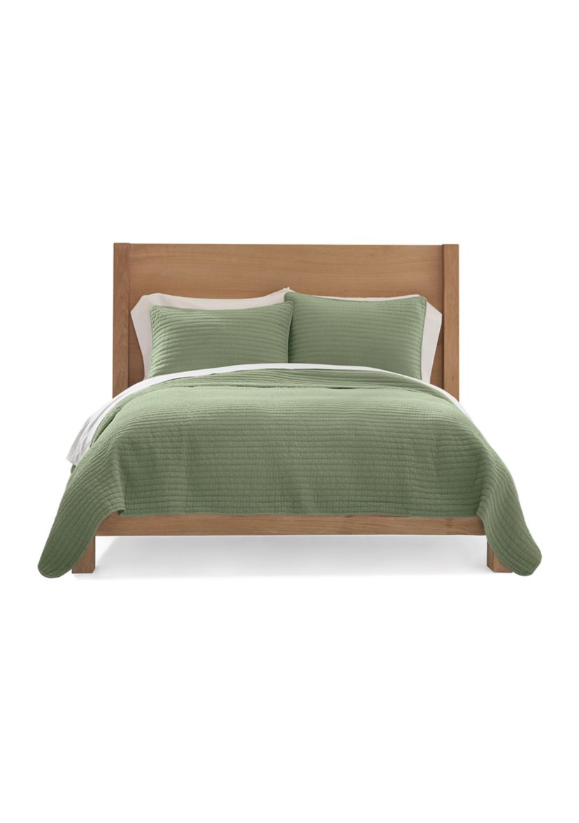 3-Piece Stonewash Quilt Set 