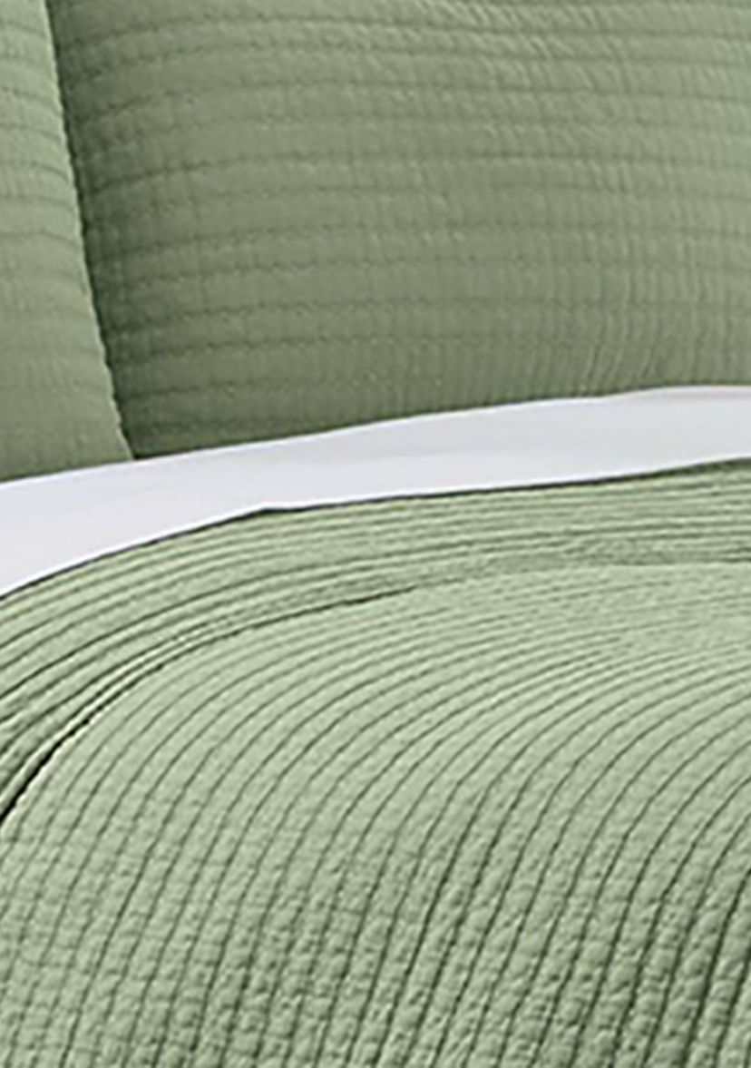 3-Piece Stonewash Quilt Set 