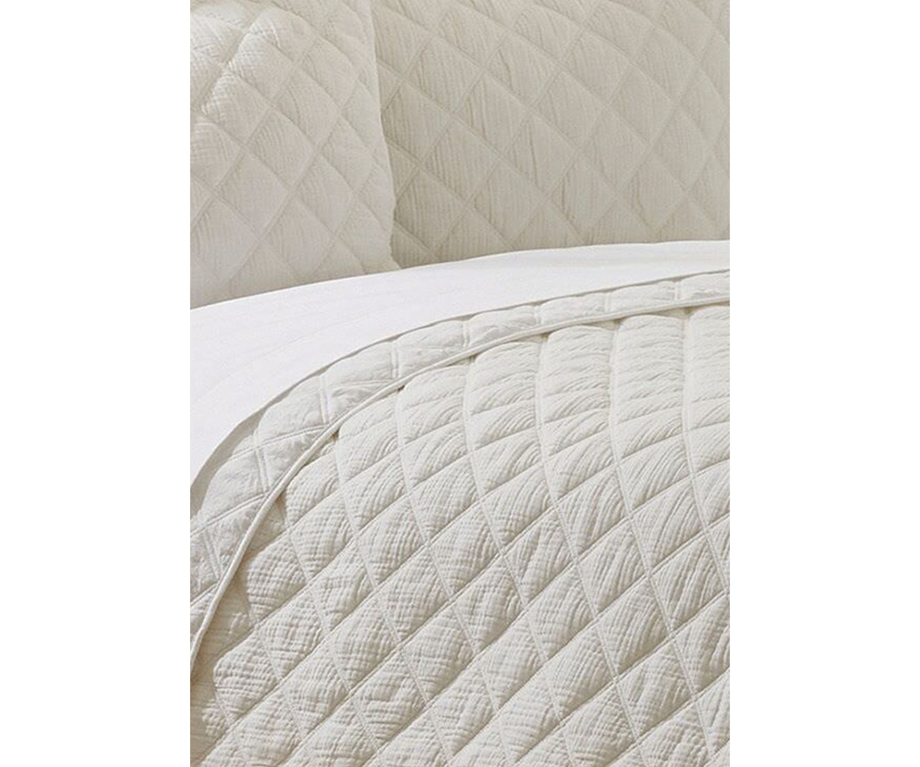 3-Piece Gauze Diamond Quilt Set