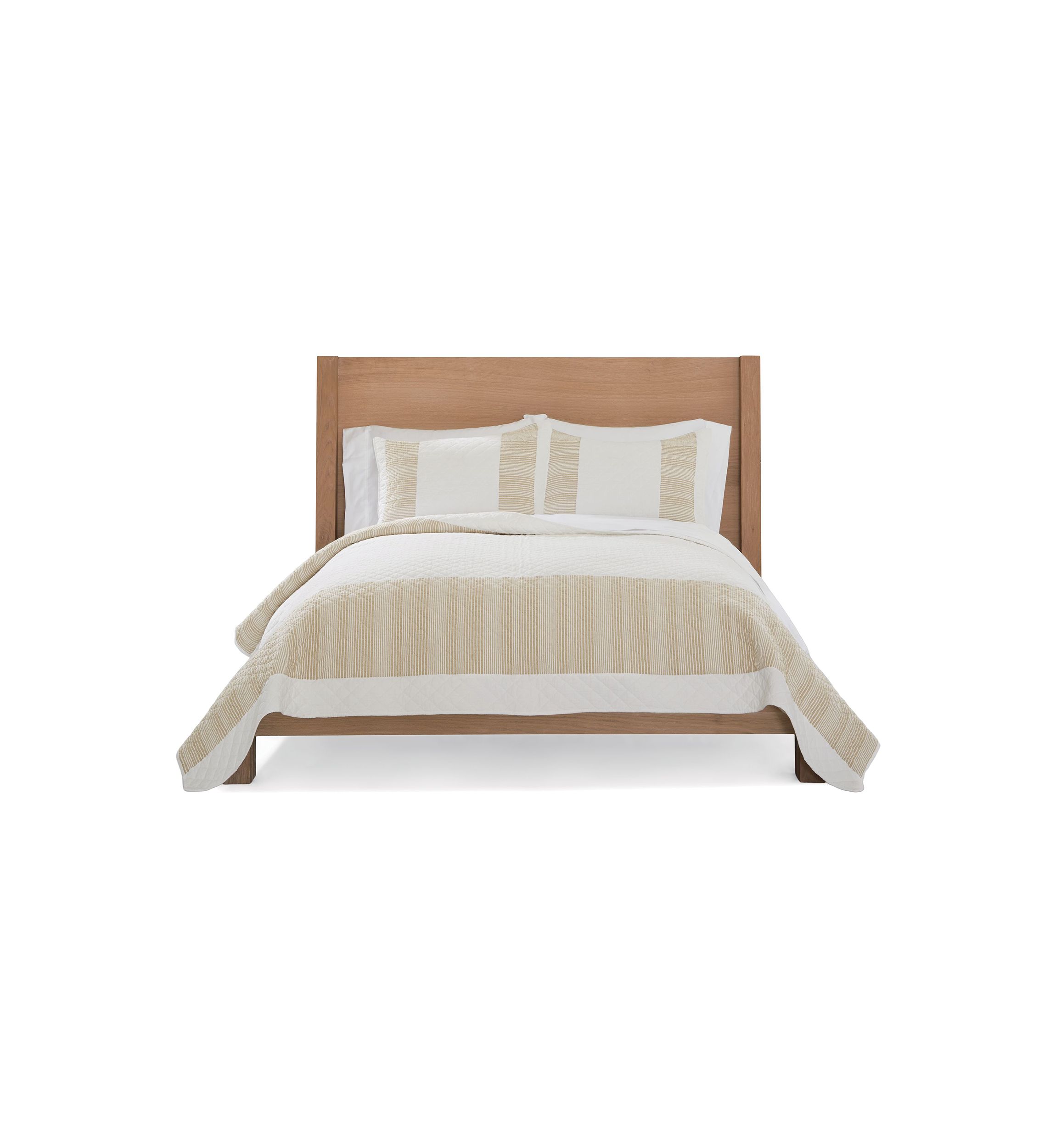 Neutral Stripe 3-Piece Quilt Set