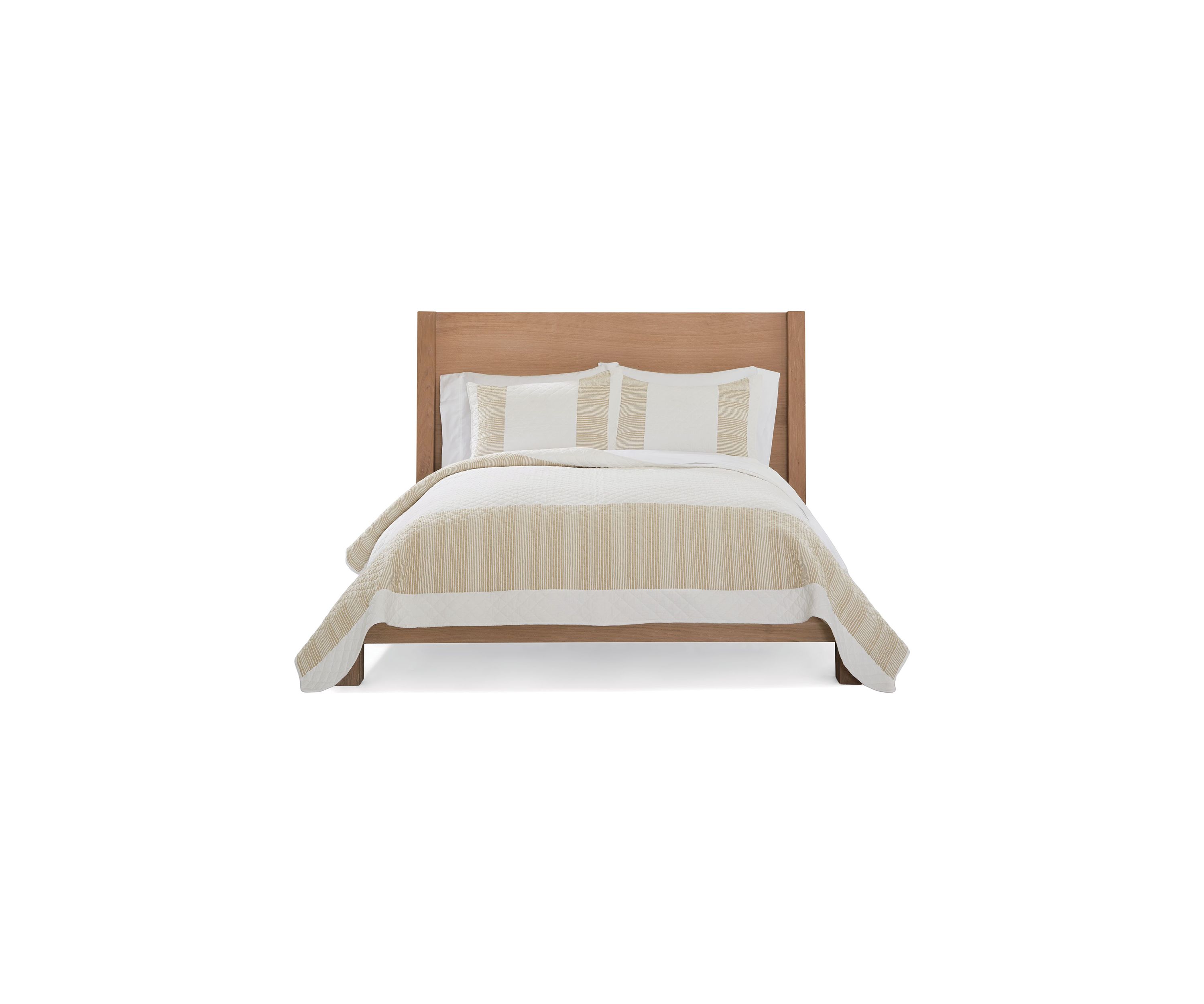 Neutral Stripe 3-Piece Quilt Set