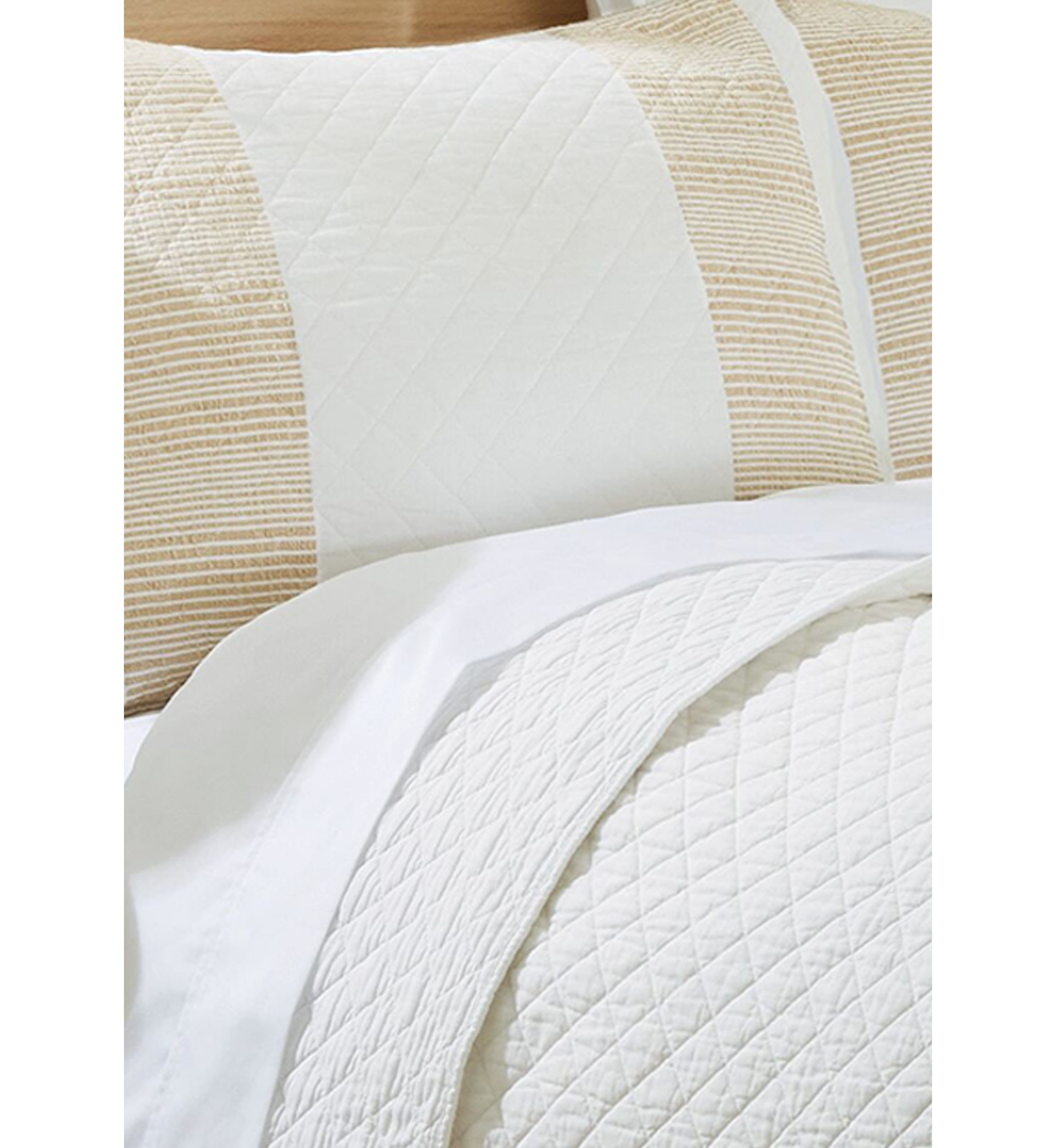 Neutral Stripe 3-Piece Quilt Set