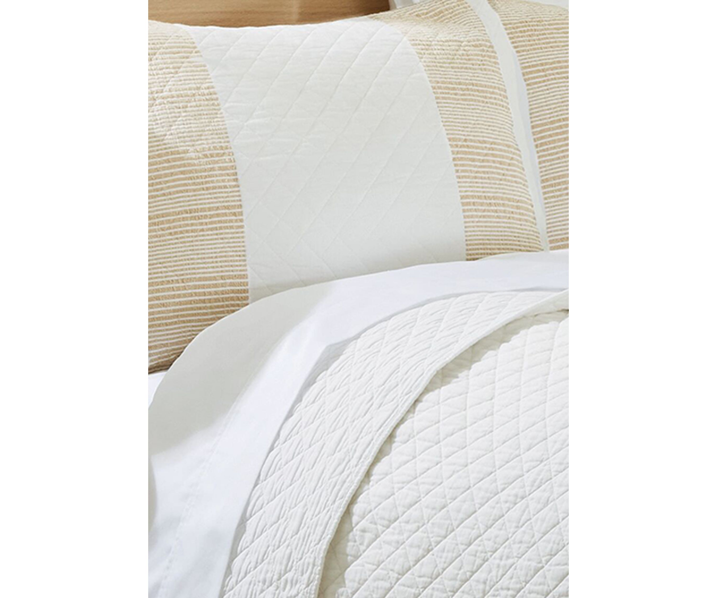 Neutral Stripe 3-Piece Quilt Set