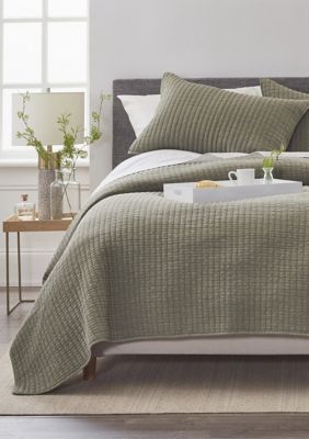 goodness & grace Stonewash Embroidery Quilt Set | belk