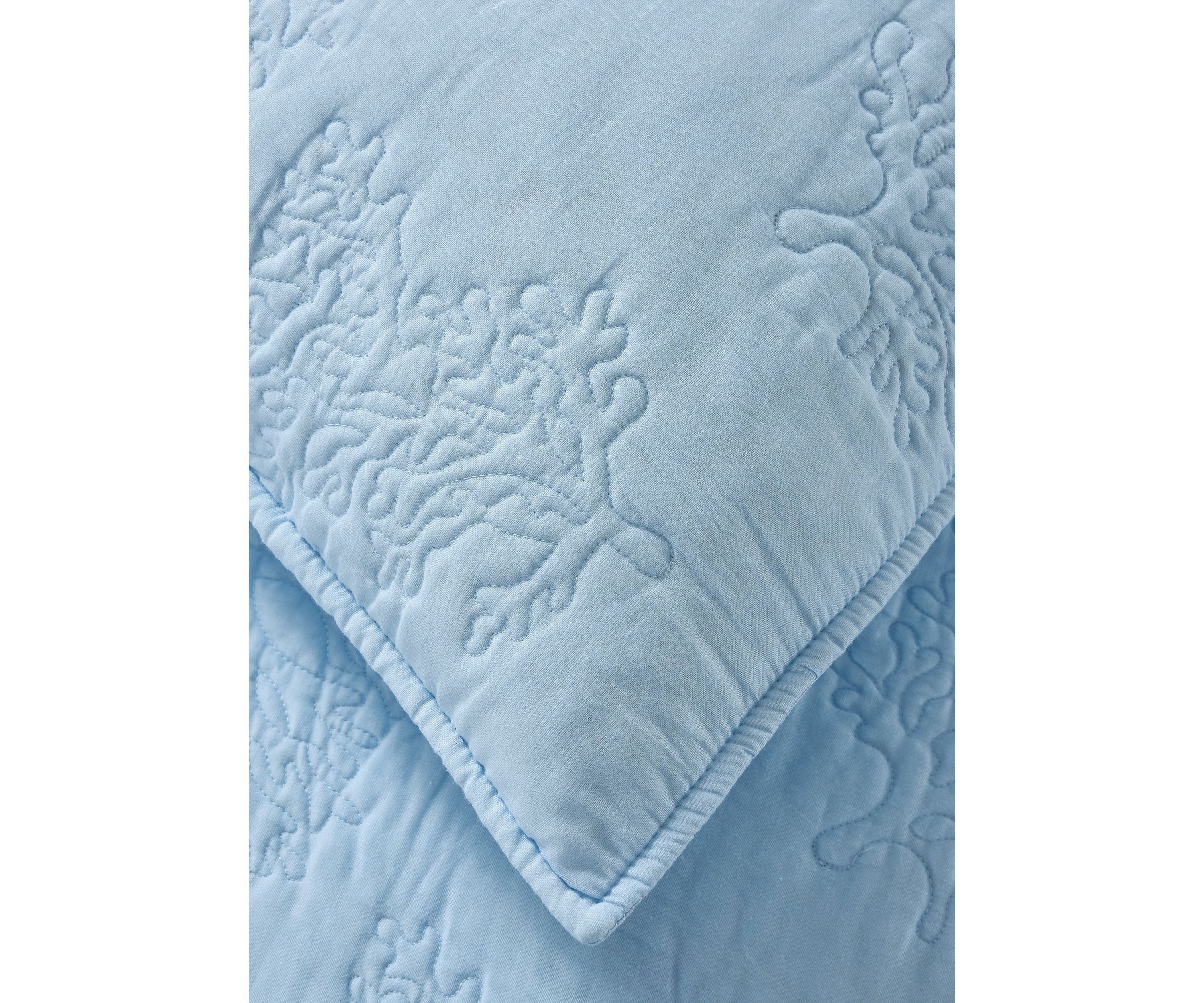 Solid Coral Quilt Set