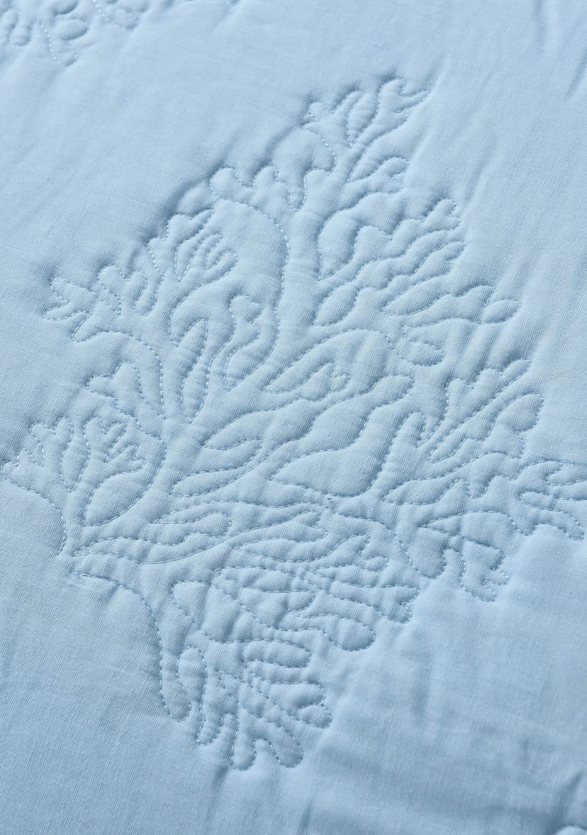 Solid Coral Quilt Set