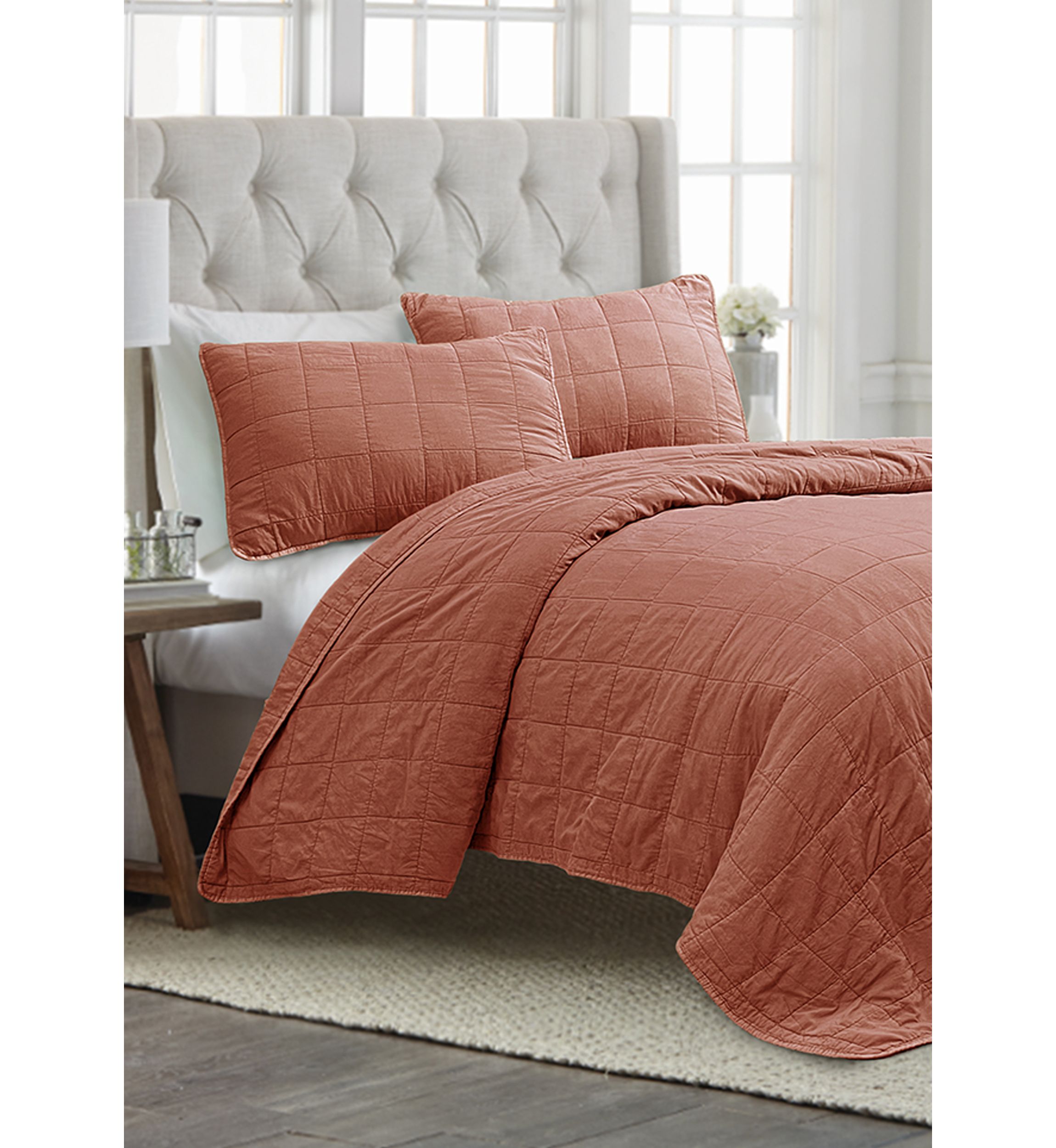Solid Wash Quilt Set