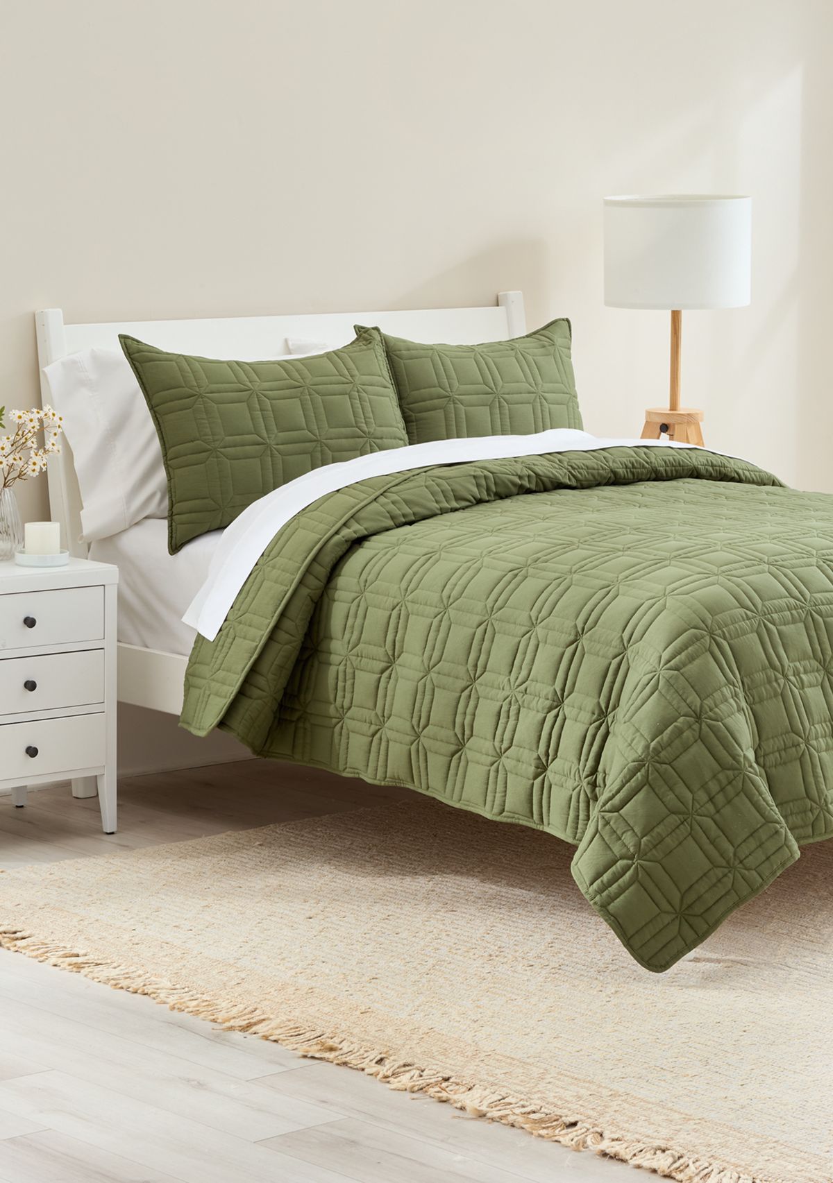 Geometric Box Quilt Set