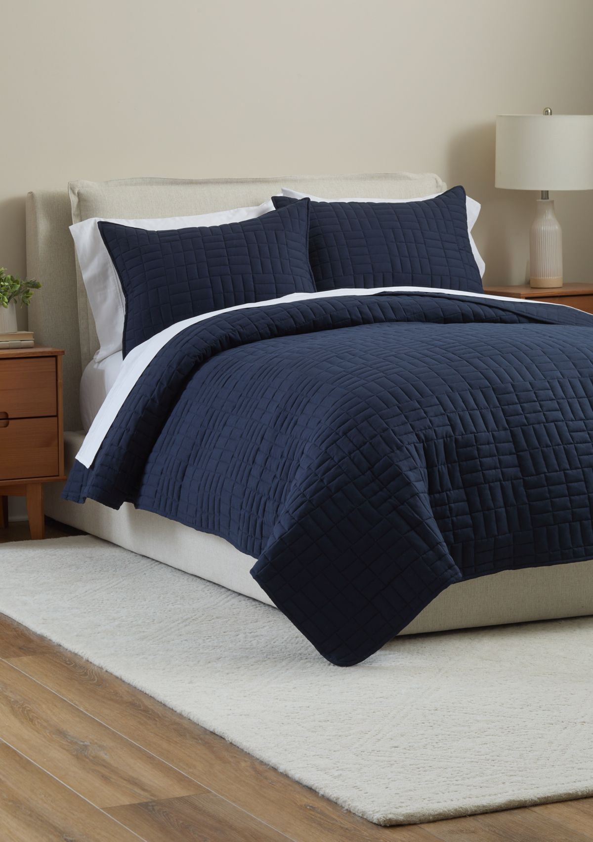 Rectangle Stitch Quilt Set 