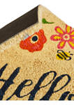 Hello There Floral Door Mat