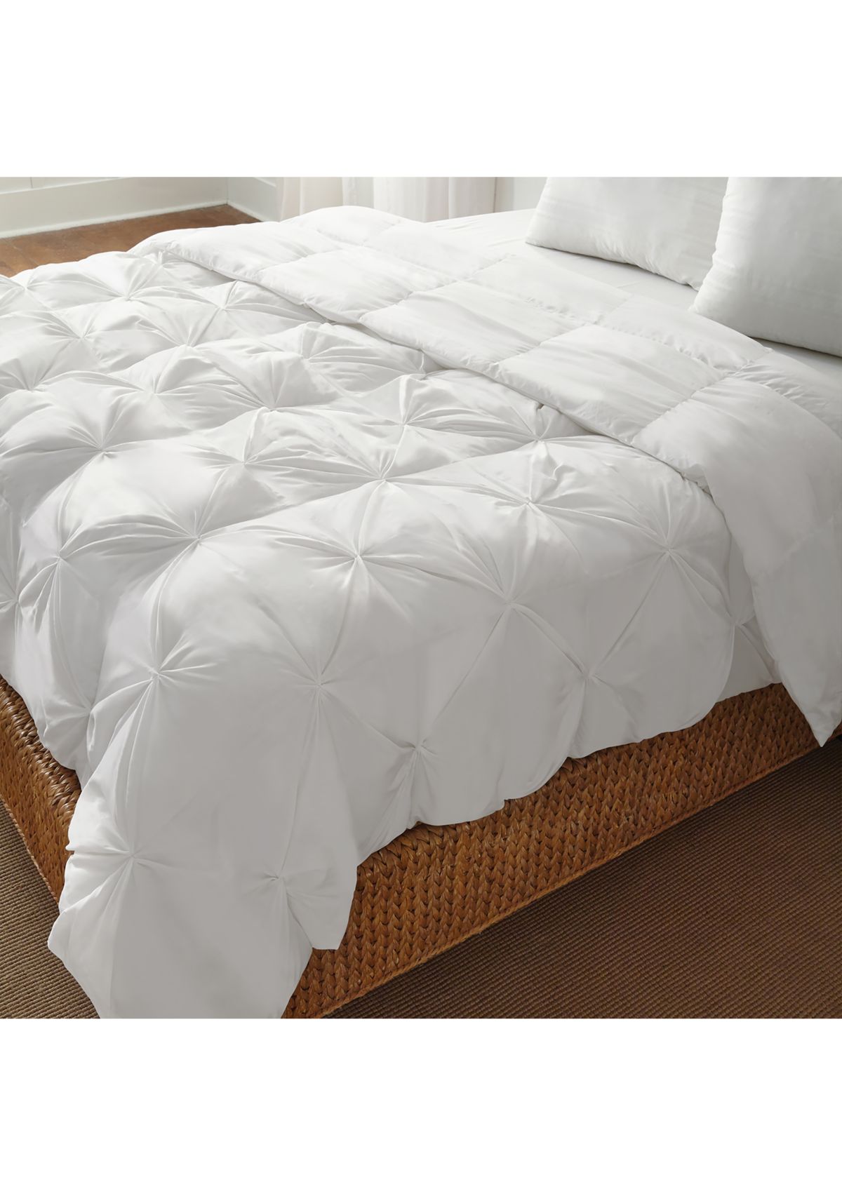 Pintuck Down Alternative Comforter All Seasons