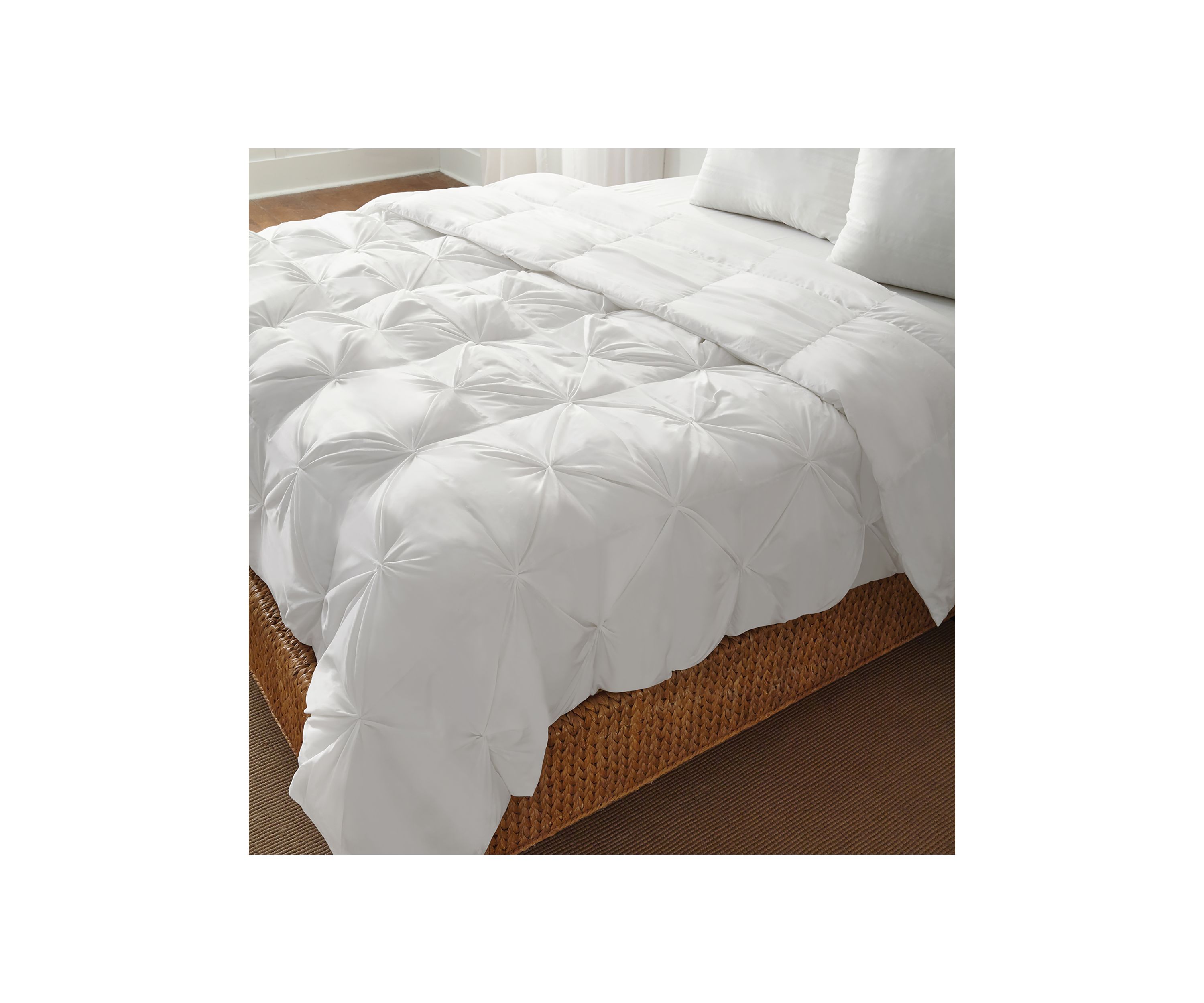 Pintuck Down Alternative Comforter All Seasons