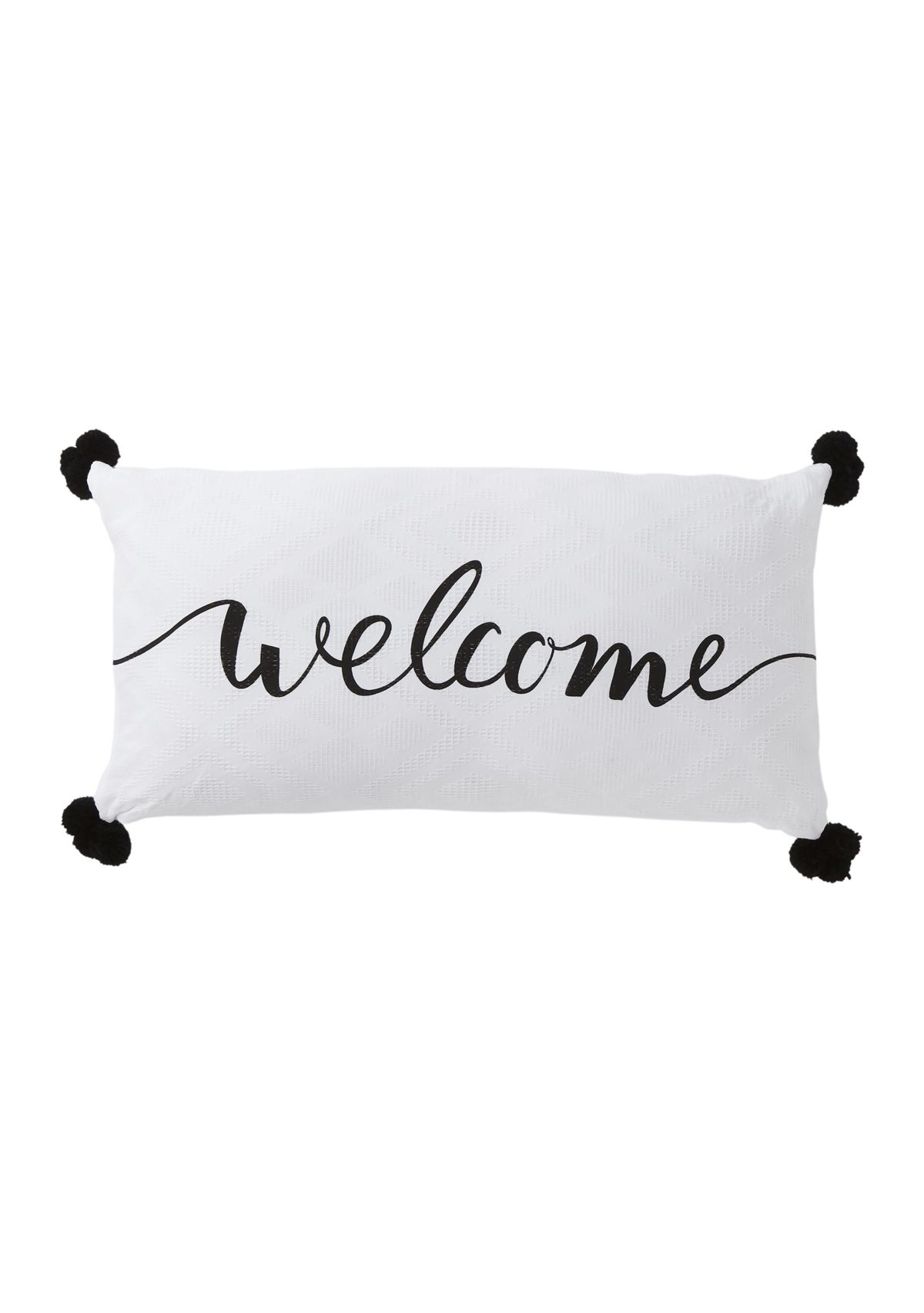 Welcome Jacquard Pillow 