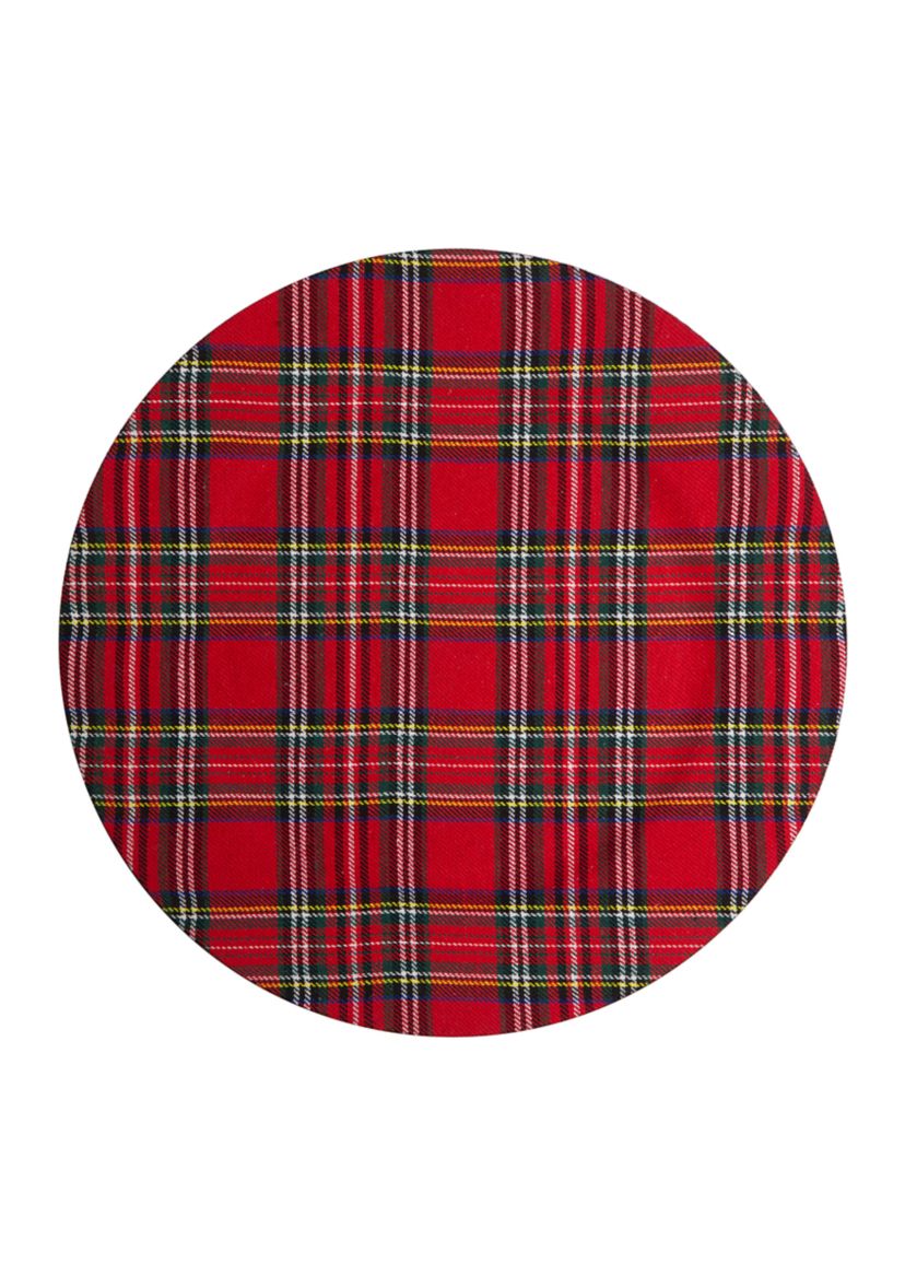 Tartan Red Plaid Charger 