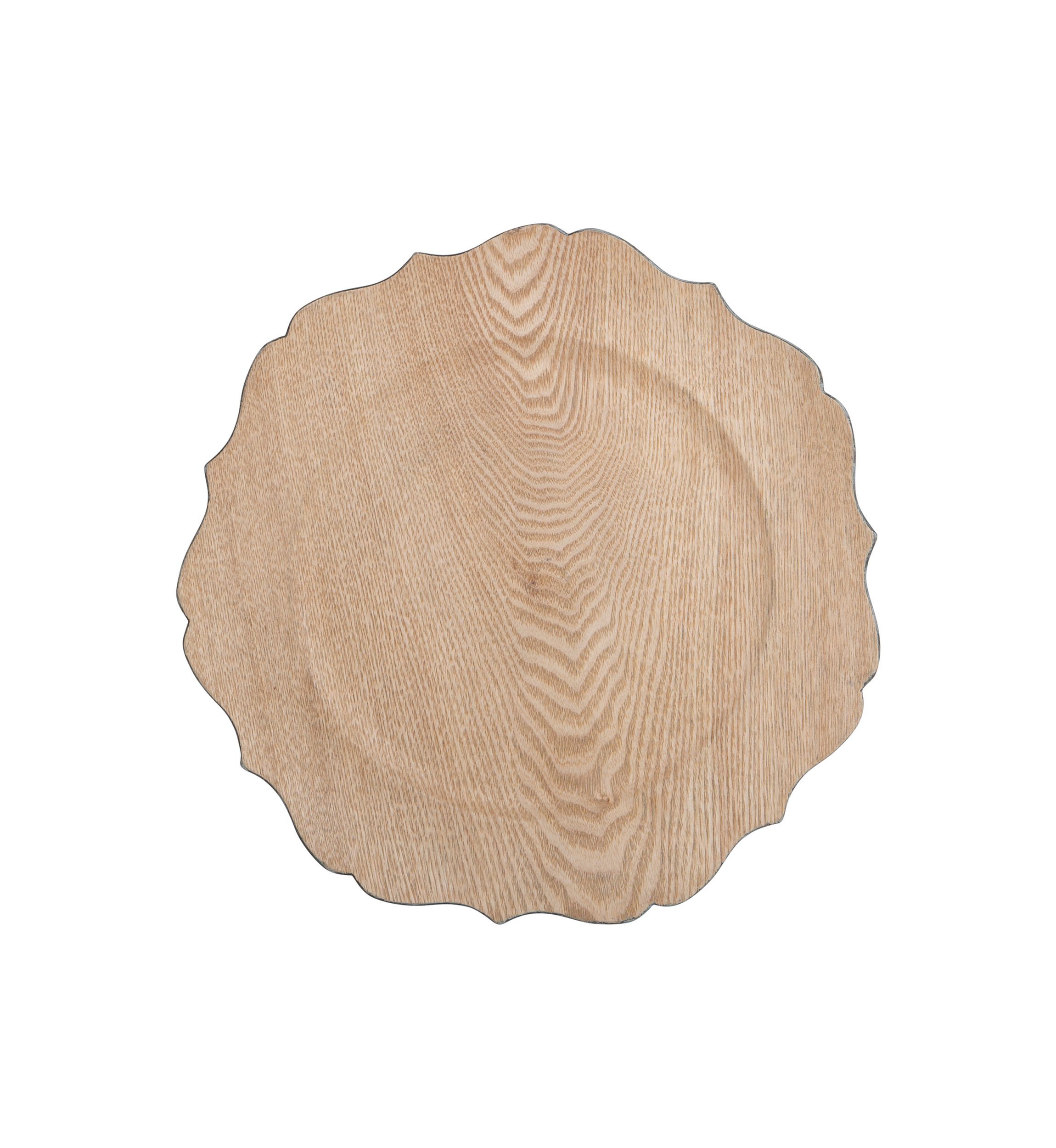 Natural Wood Grain Charger 
