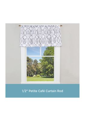 Davenport 1/2" Petite Café Decorative Window Curtain Rod