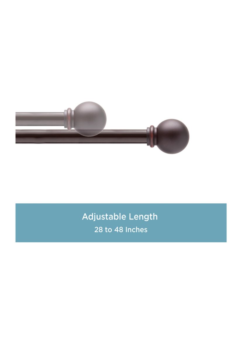 Alanis 5/8" Standard Decorative Window Curtain Rod