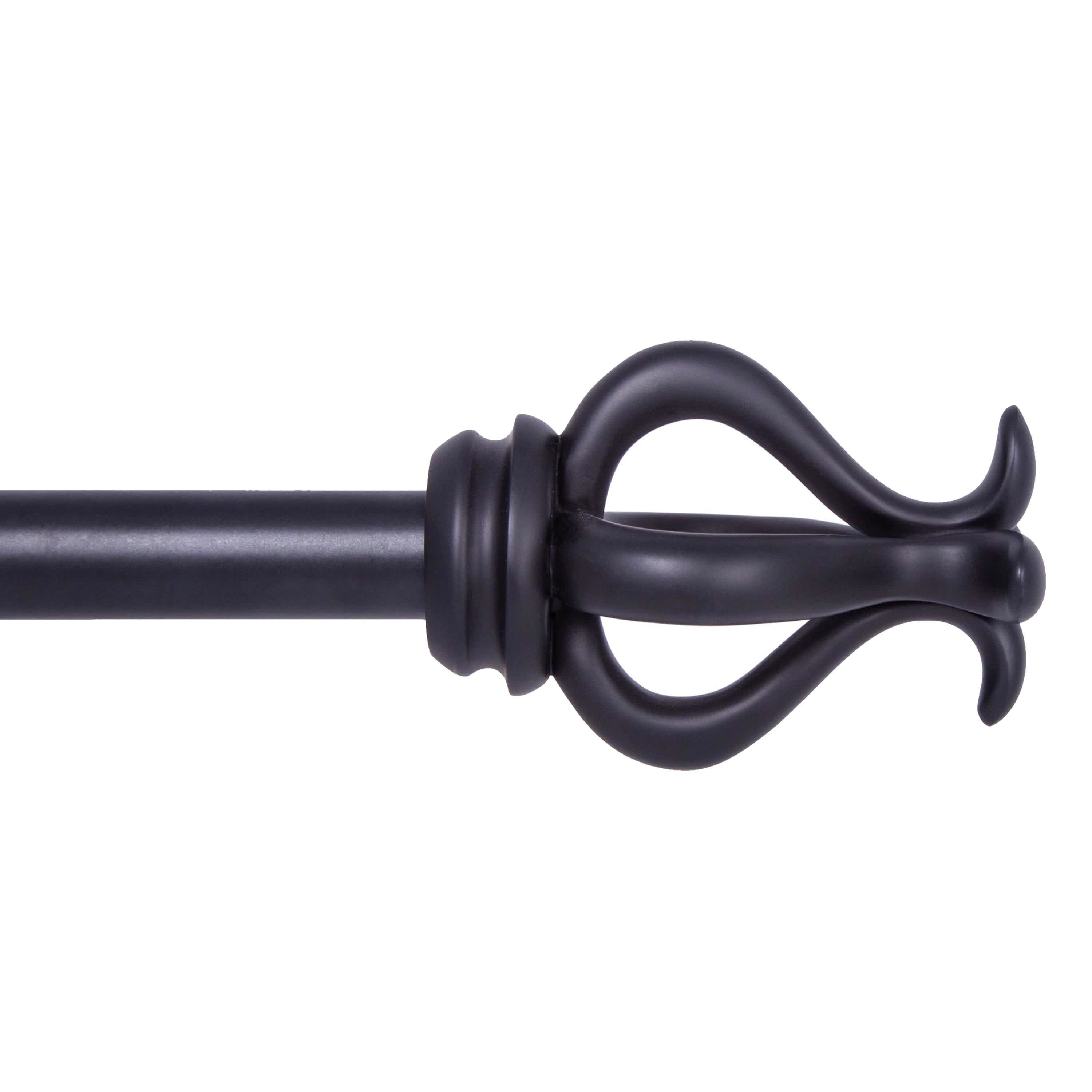 Kinsley 3/4" Standard Decorative Window Curtain Rod