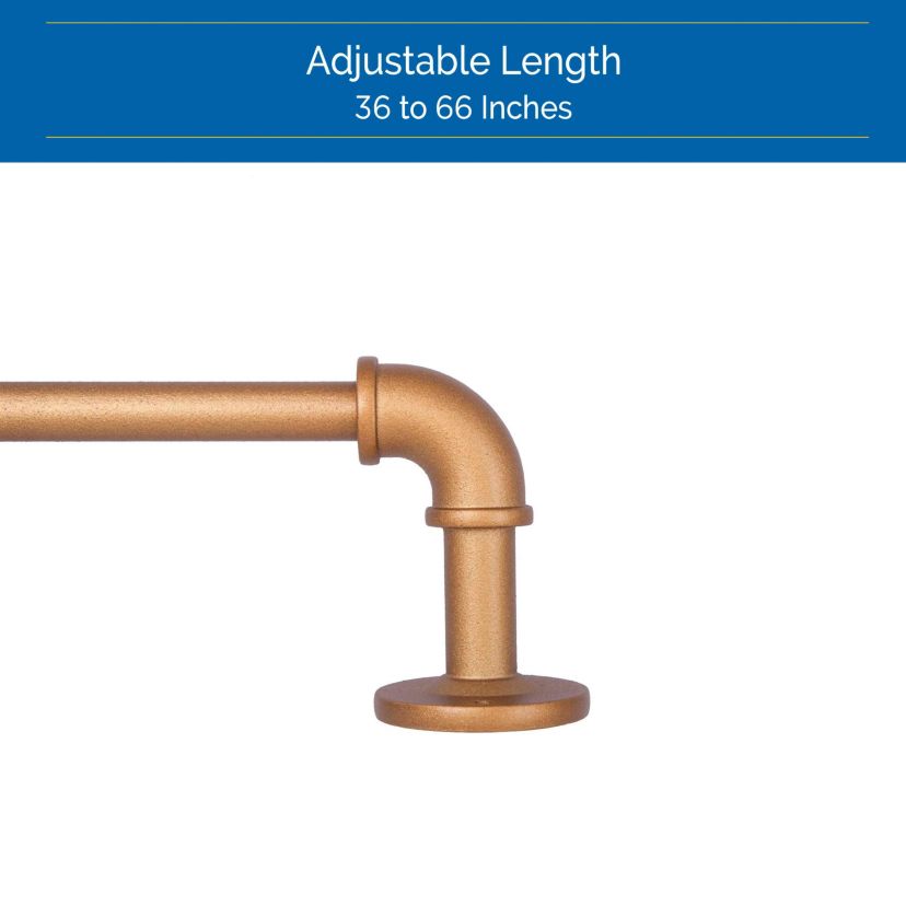 Bronn Industrial 3/4" Blackout Curtain Rod