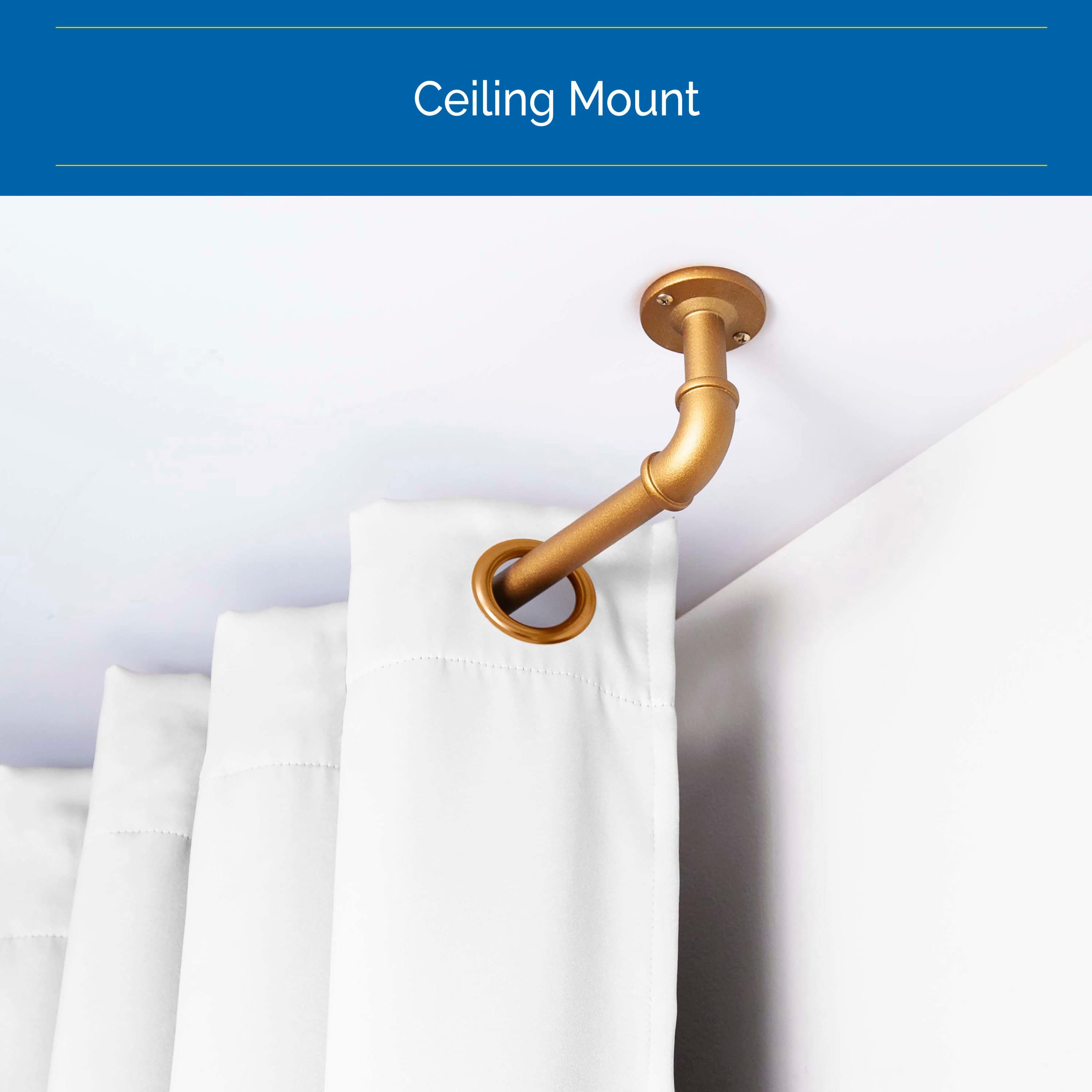 Bronn Industrial 3/4" Blackout Curtain Rod