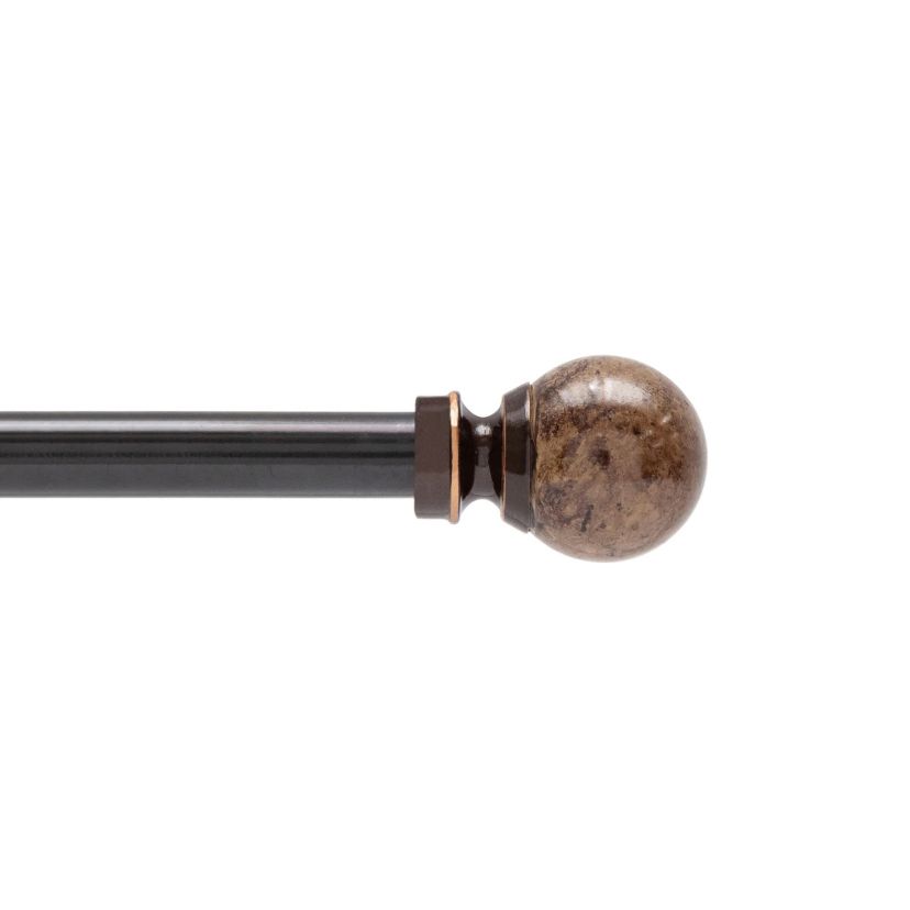 Jillian 1/2" Petite Café Decorative Window Curtain Rod
