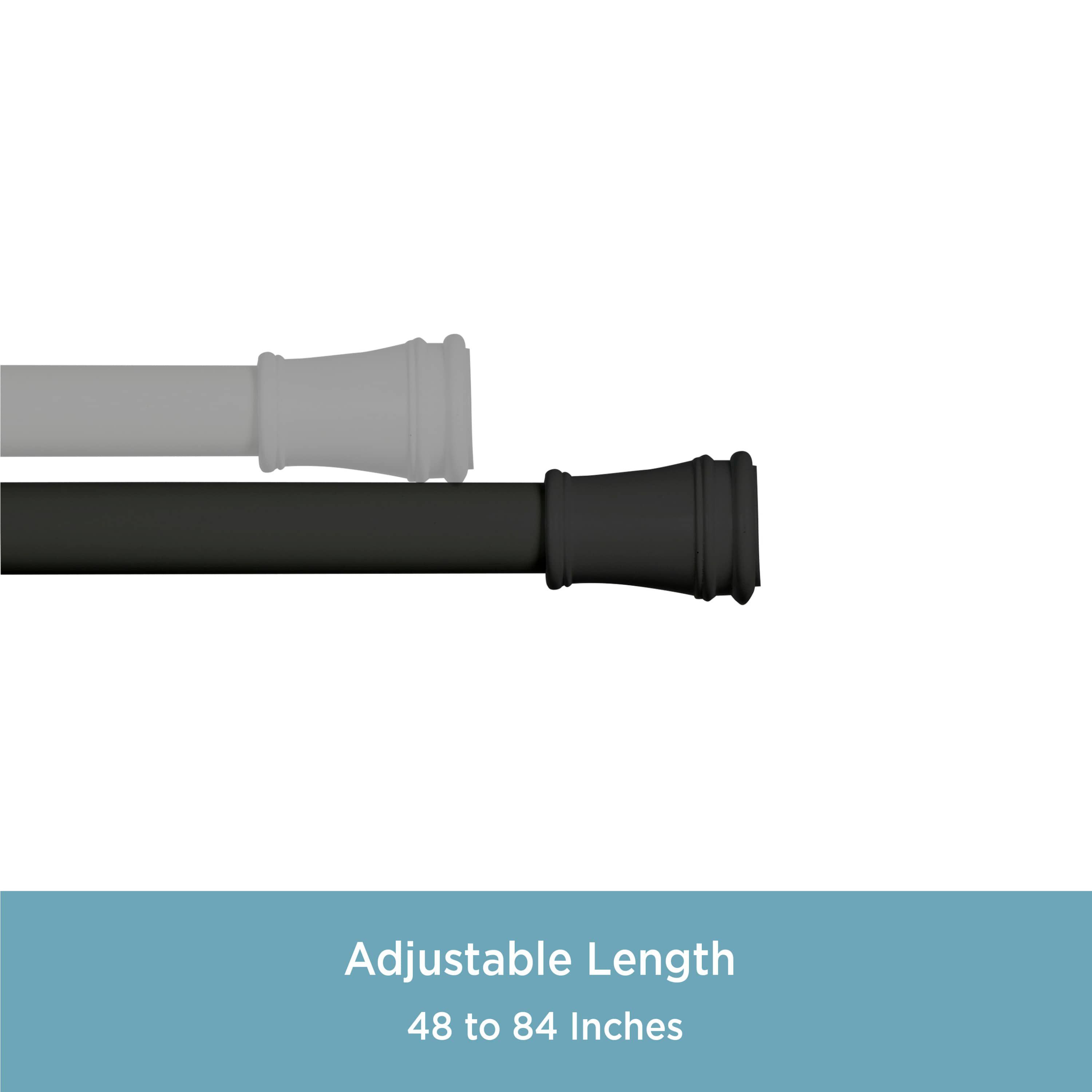Rogers 5/8" Twist & Fit™ No Tools Tension Window Curtain Rod