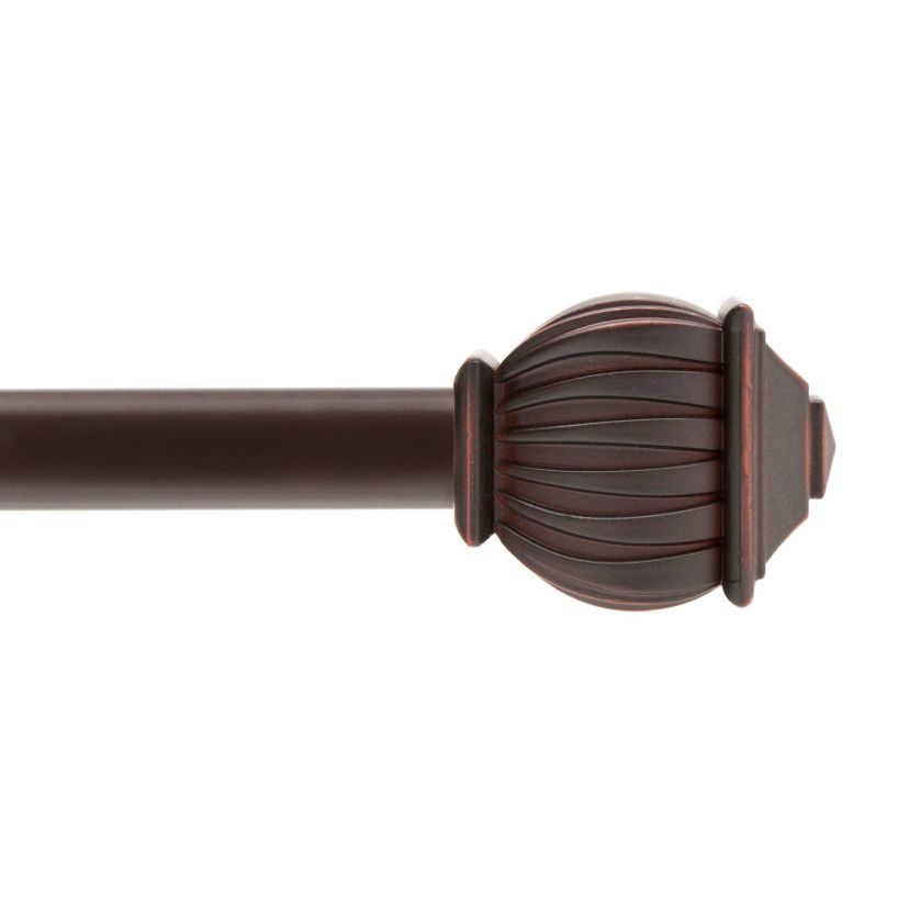 Benji 5/8" Standard Decorative Window Curtain Rod