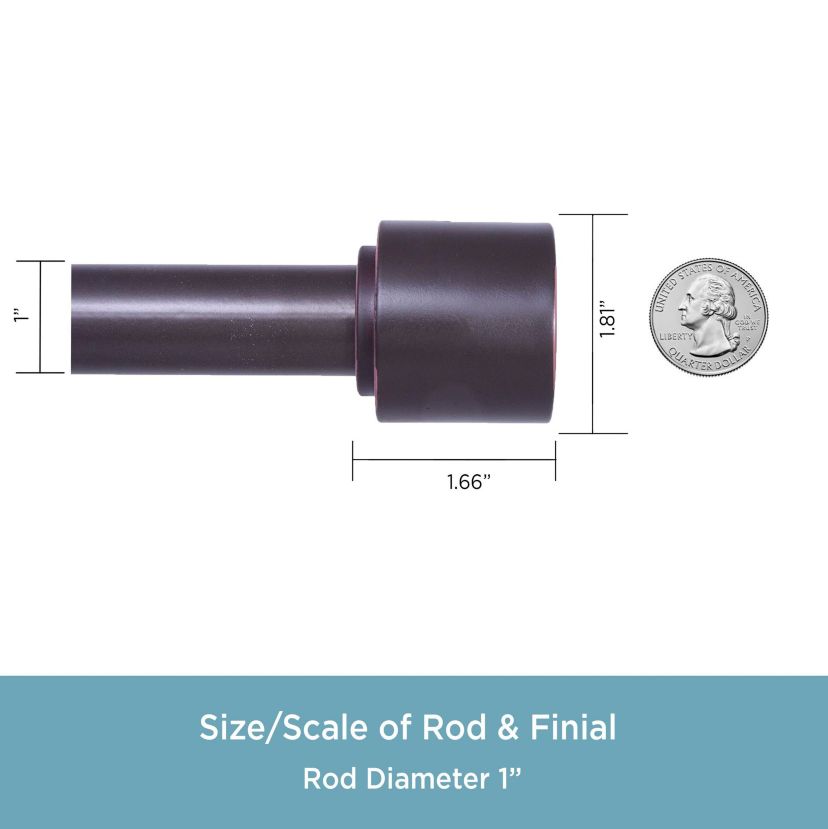 Astrid 1" Premium Decorative Window Curtain Rod