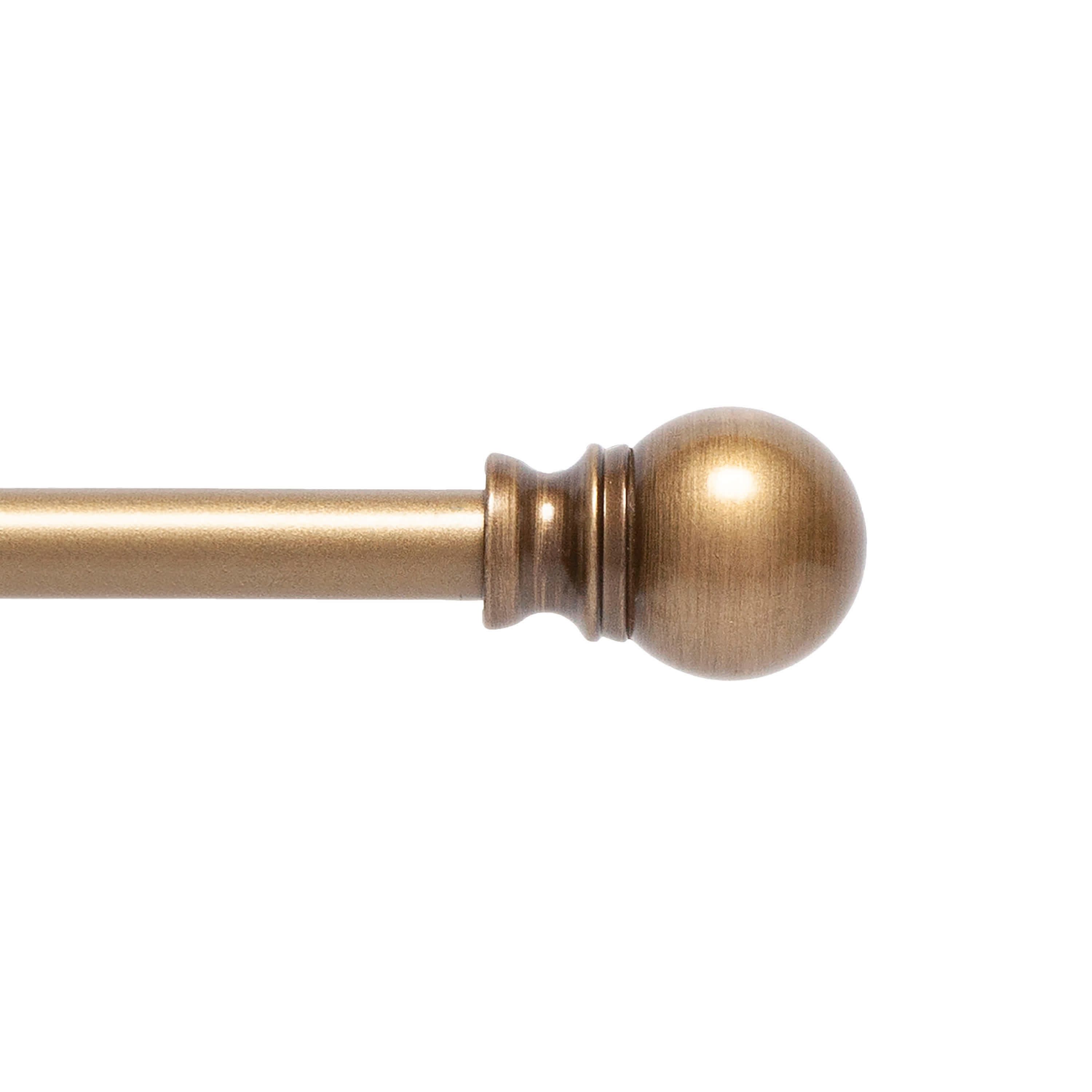 Davenport 1/2" Petite Café Decorative Window Curtain Rod