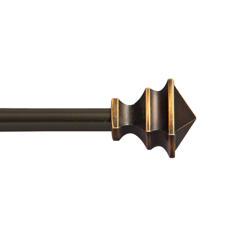 Arts & Crafts 1/2" Petite Café Decorative Window Curtain Rod
