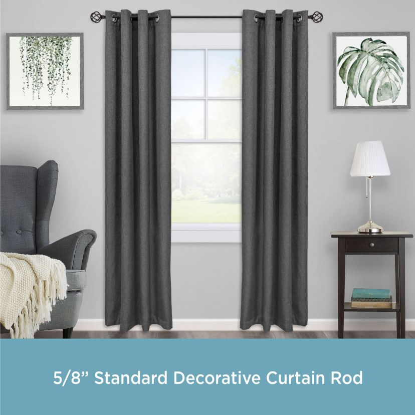 Cage 5/8" Standard Decorative Window Curtain Rod