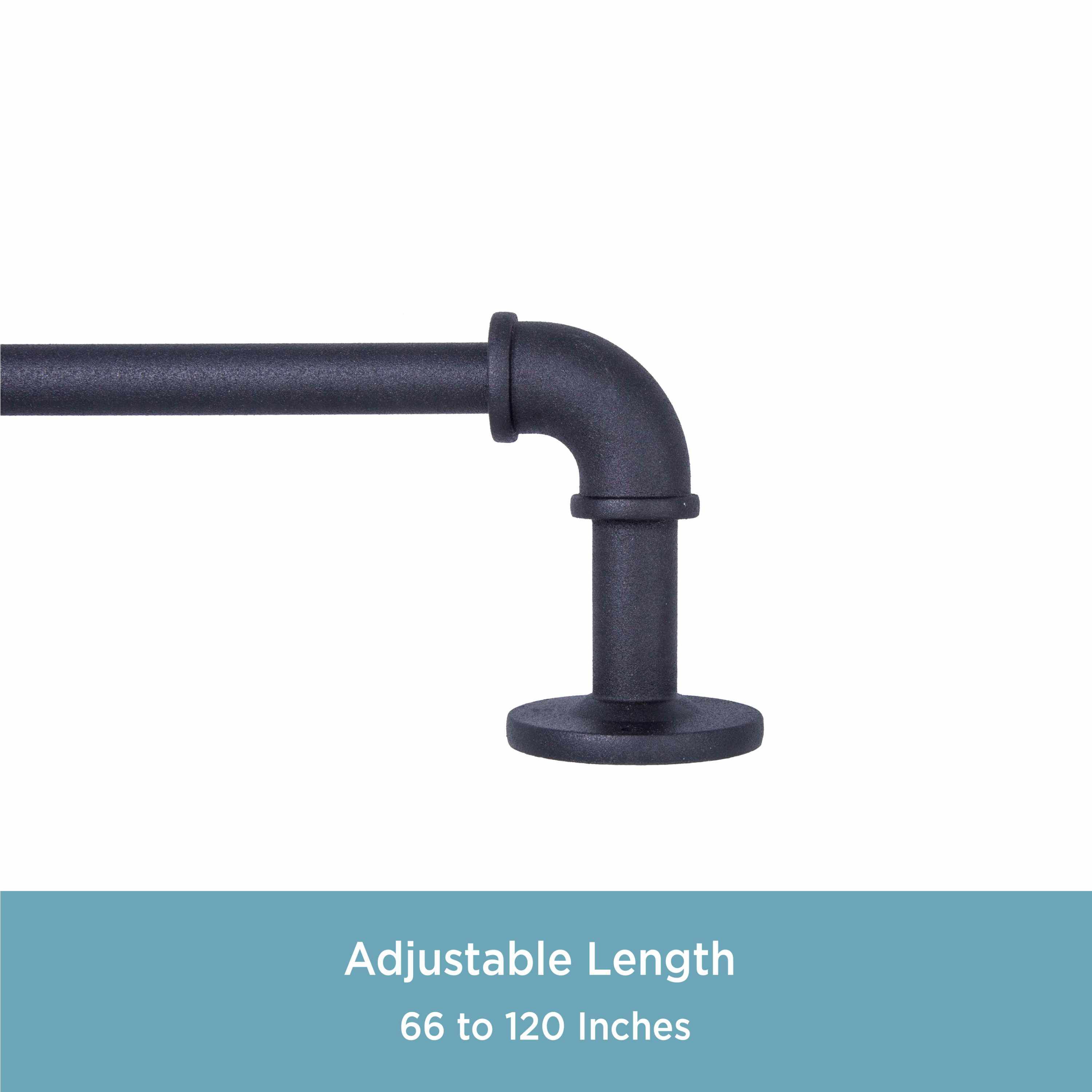 Bronn 3/4" Standard Decorative Window Curtain Rod