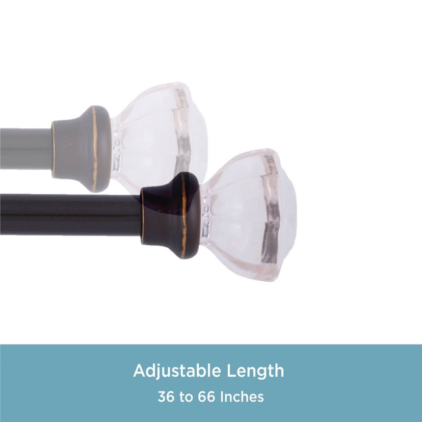 Mashapee 1" Premium Decorative Window Curtain Rod