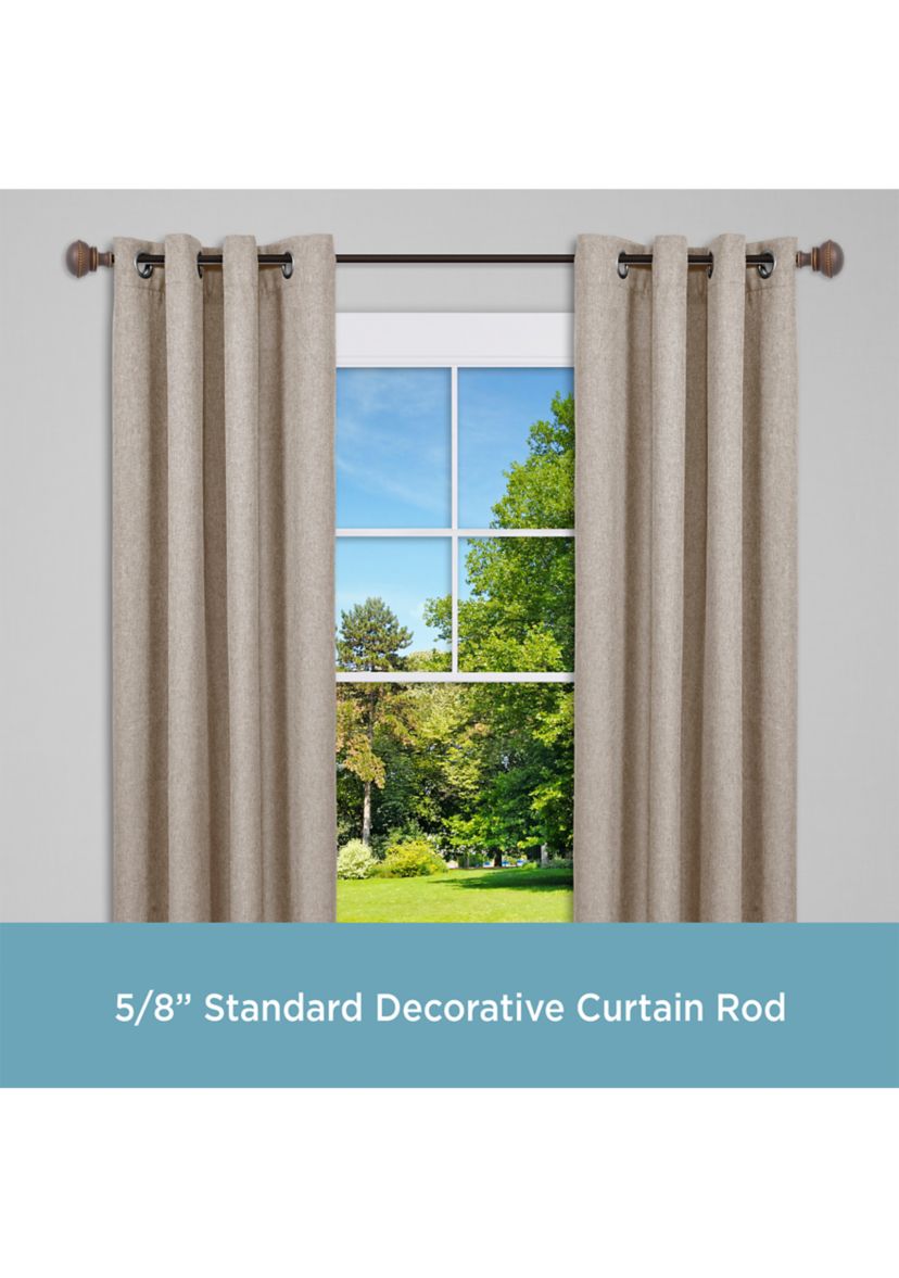 Crenshaw 5/8" Standard Decorative Window Curtain Rod