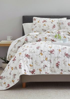 Lite Floral Quilt Set