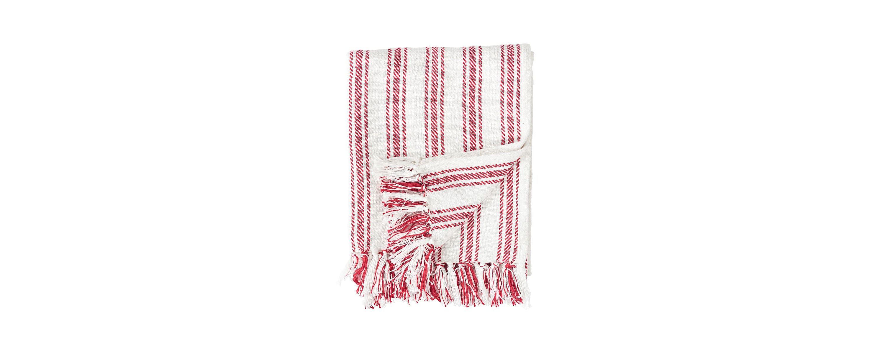 Ticking Throw Blanket