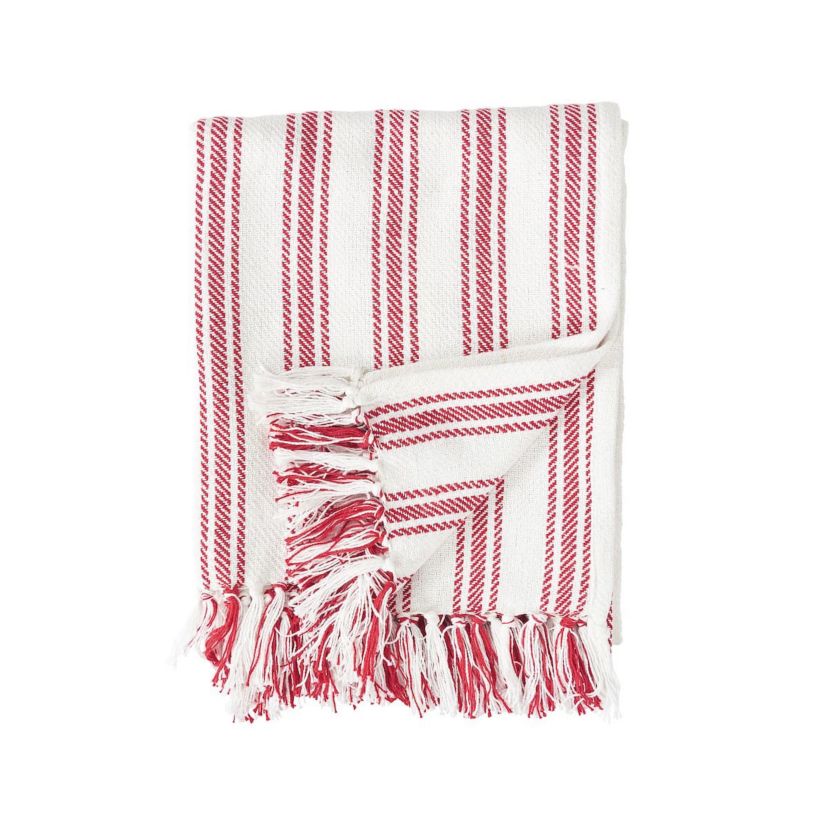 Ticking Throw Blanket