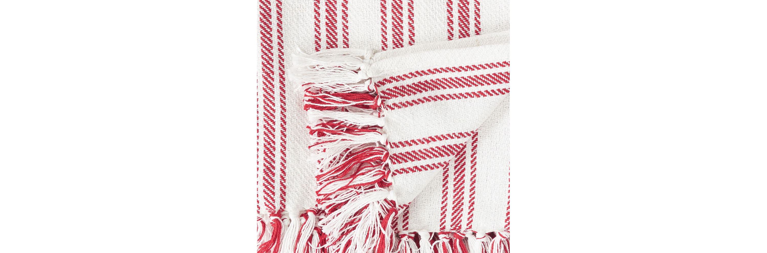 Ticking Throw Blanket
