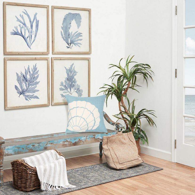 Shell Applique Pillow